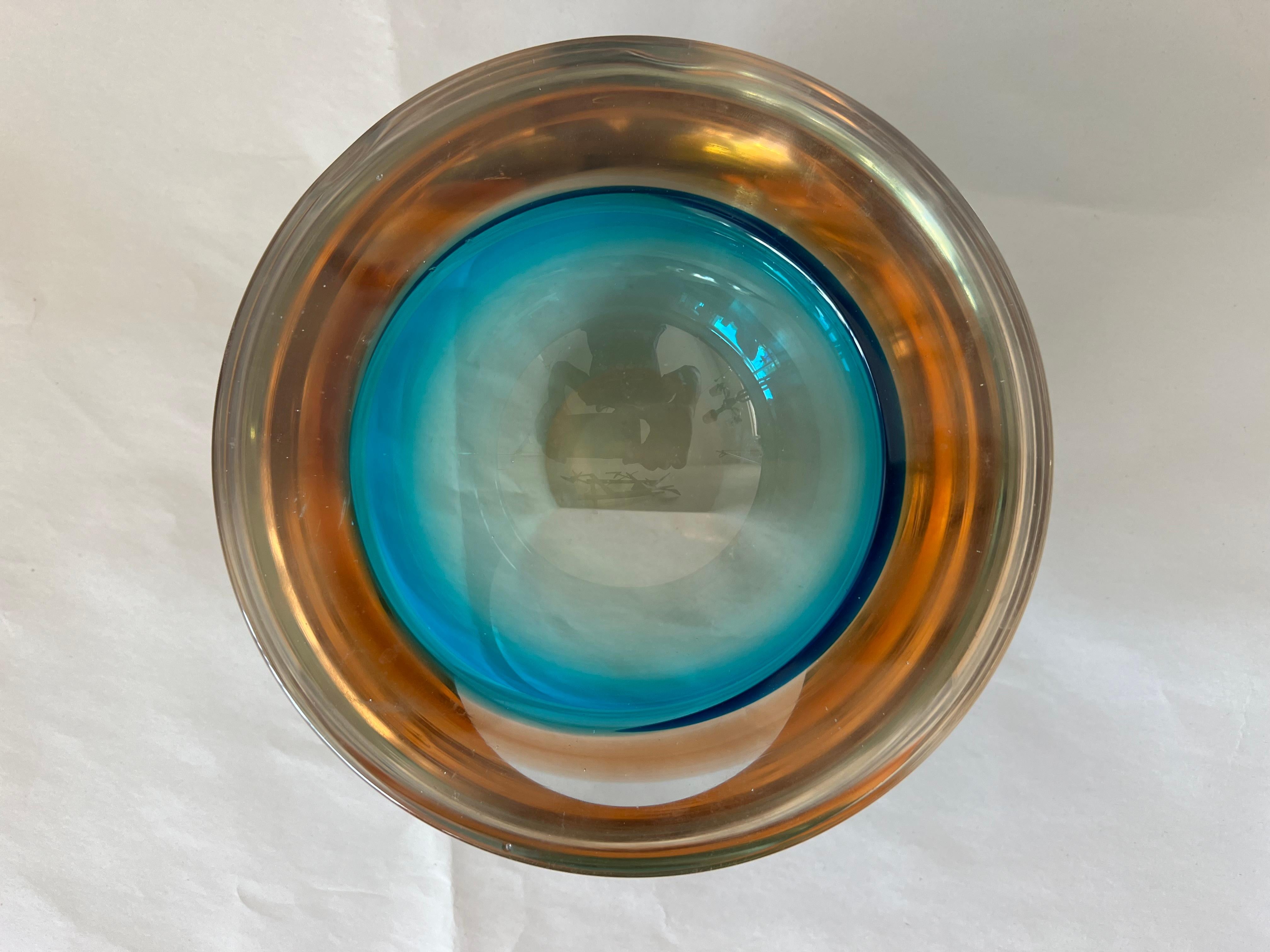 A Murano Glass Bowl ca' 1950's For Sale 3