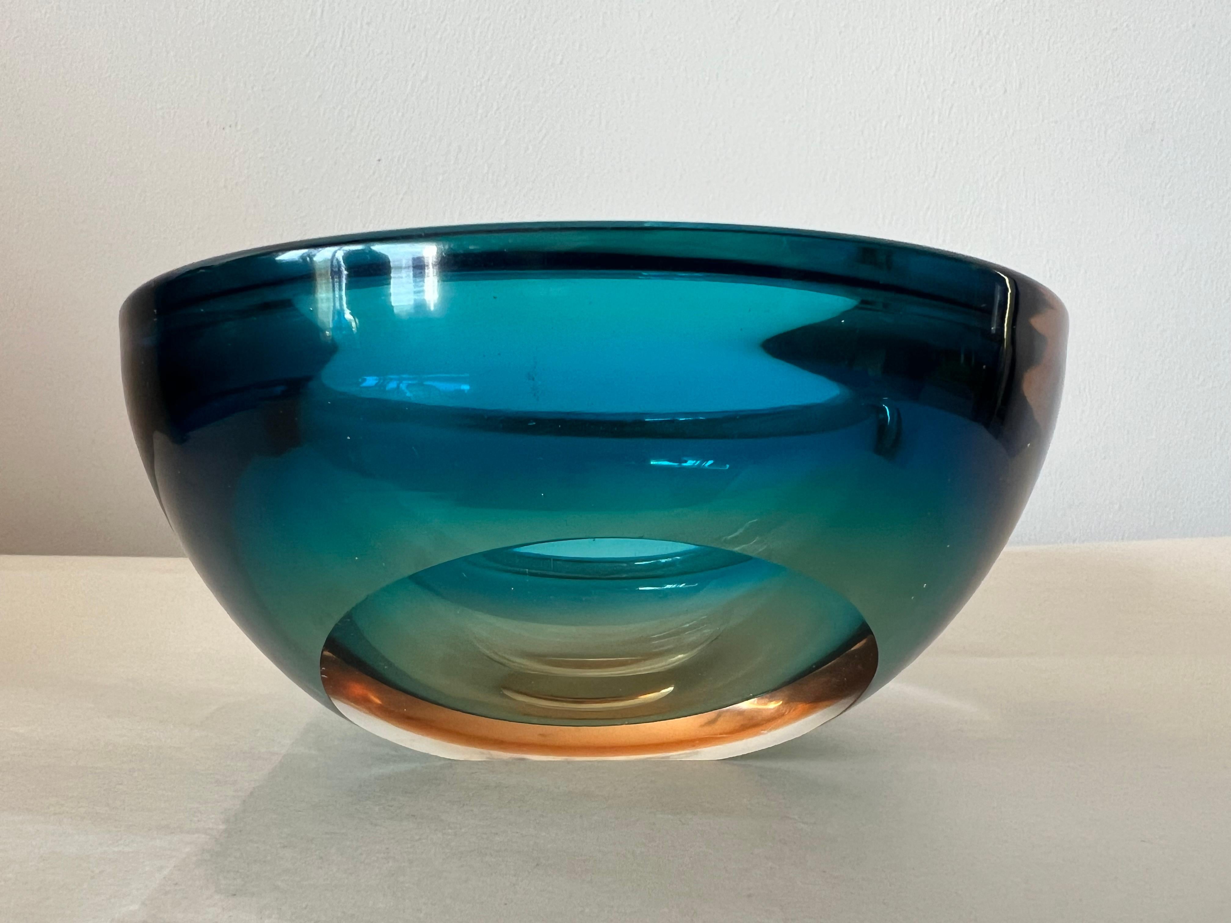 Murano Glasschale ca. 1950er Jahre im Angebot 4