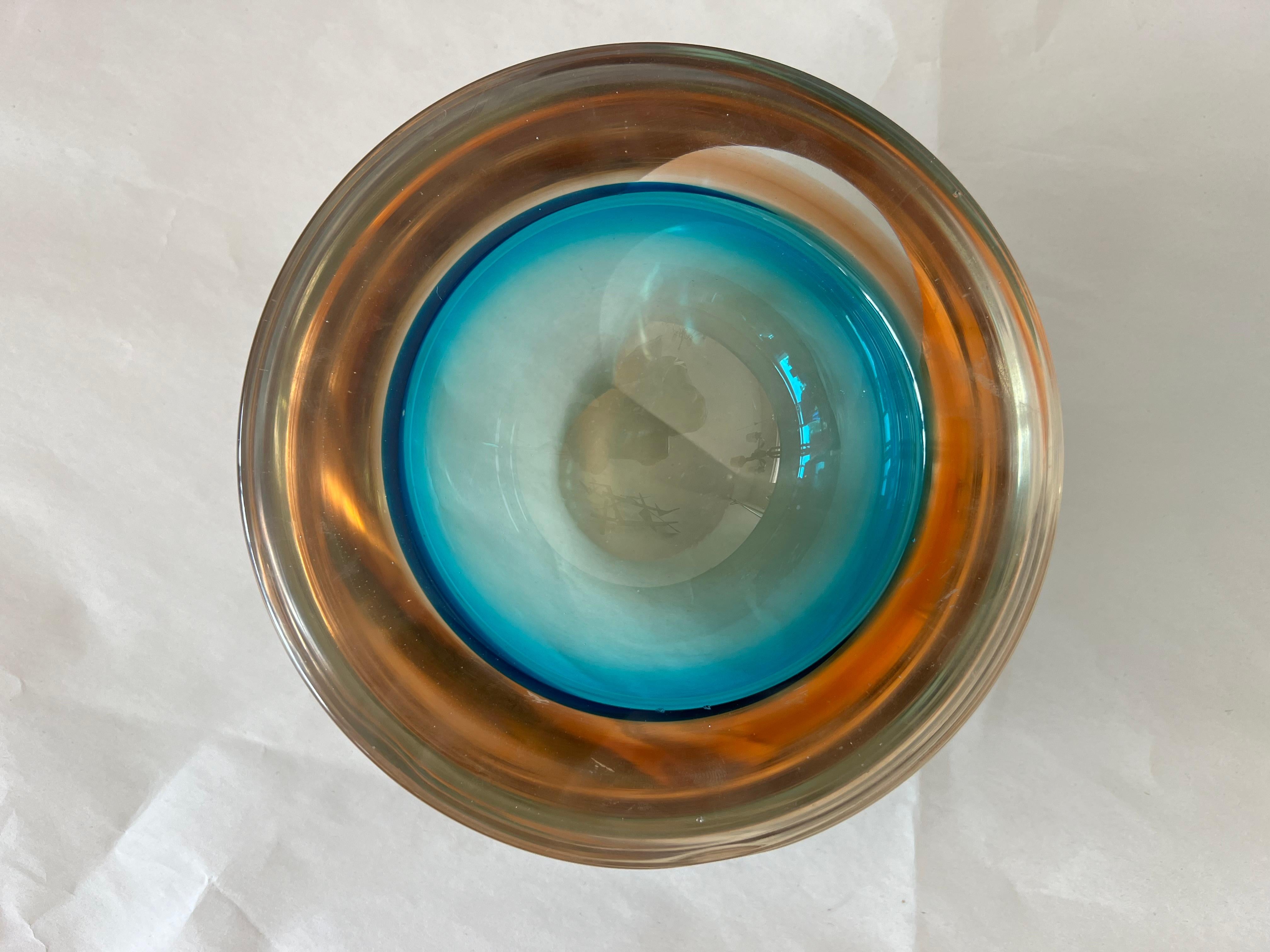 Un cuenco de cristal de Murano de hacia 1950 en Bueno estado para la venta en St.Petersburg, FL