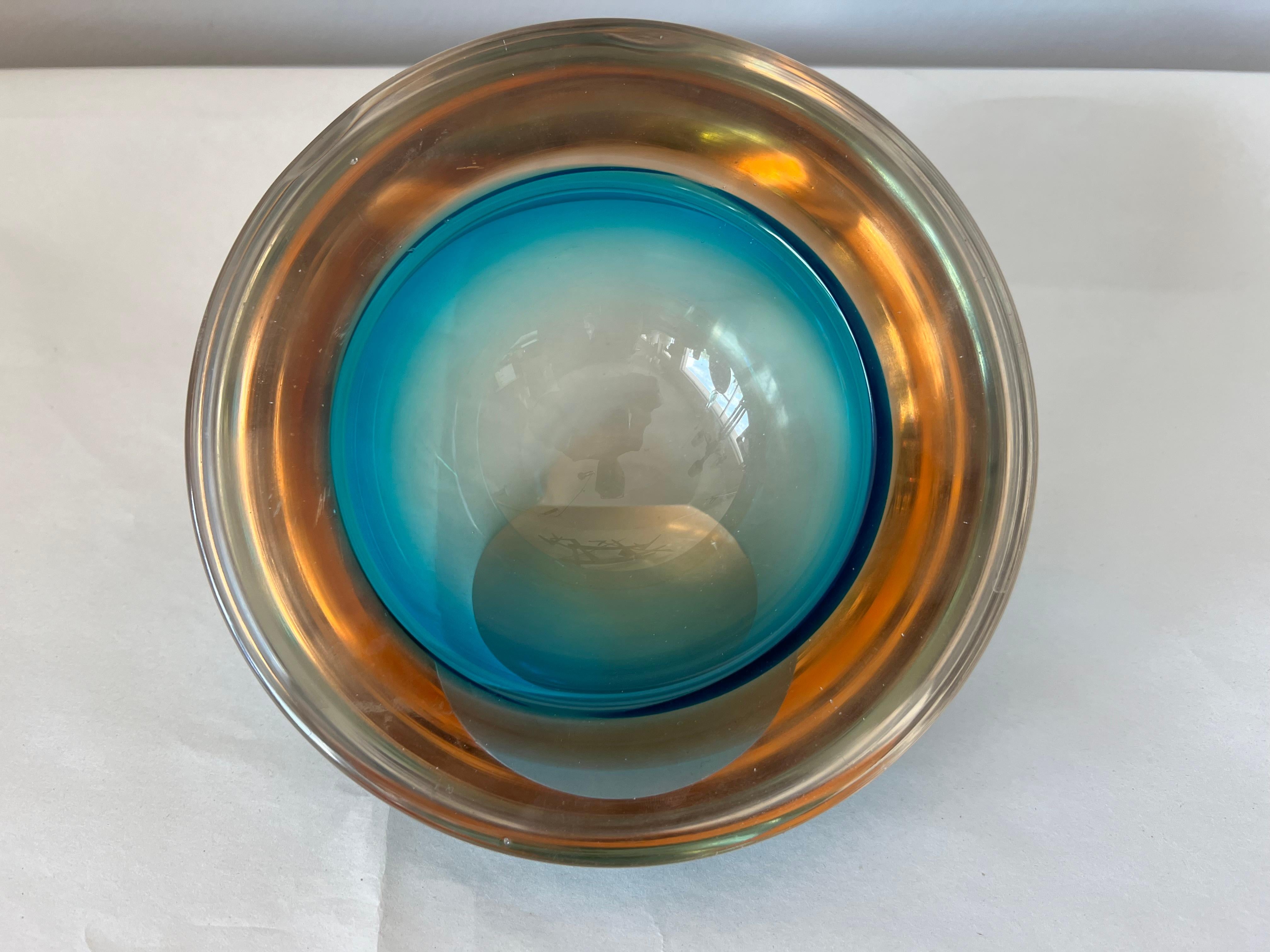 A Murano Glass Bowl ca' 1950's For Sale 1