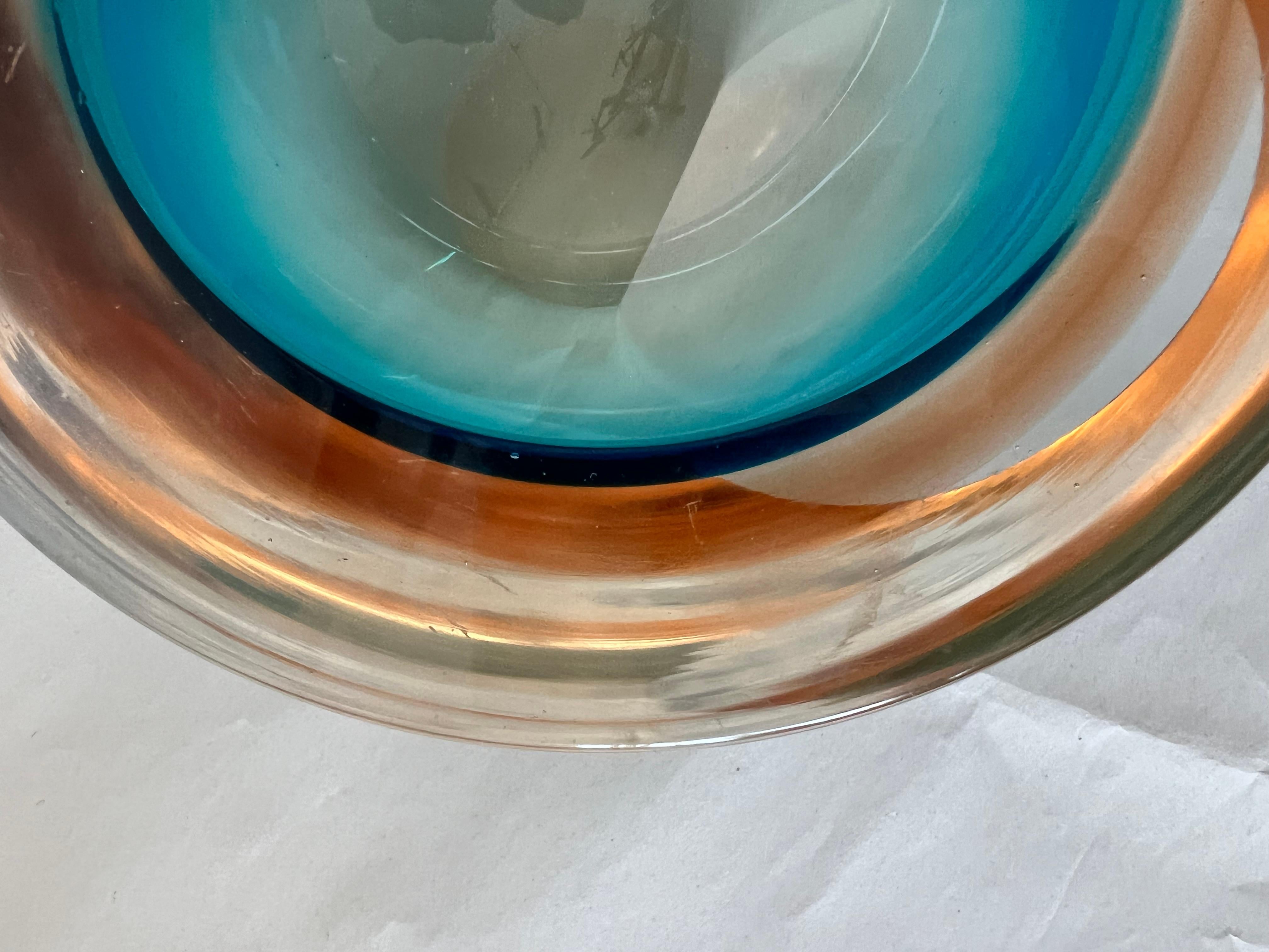 A Murano Glass Bowl ca' 1950's For Sale 2