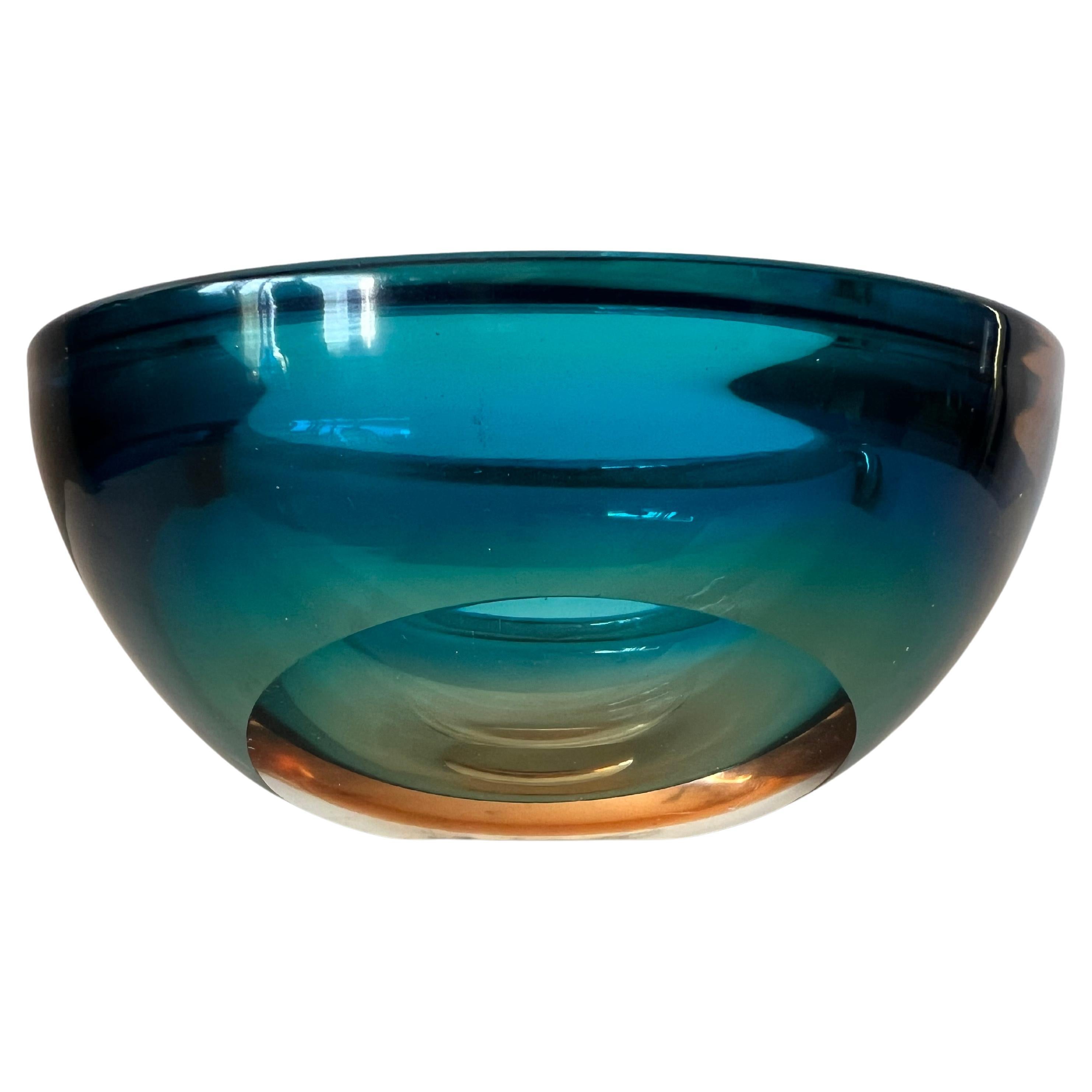 A Murano Glass Bowl ca' 1950's For Sale