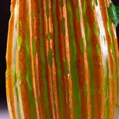 Murano Glass Cactus Table Lamp in Orange and Green