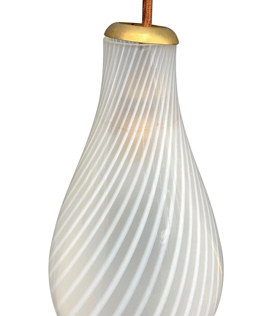 A Murano glass pendant light by Aloys Gangkofner for Peill & Putzler. For Sale 1