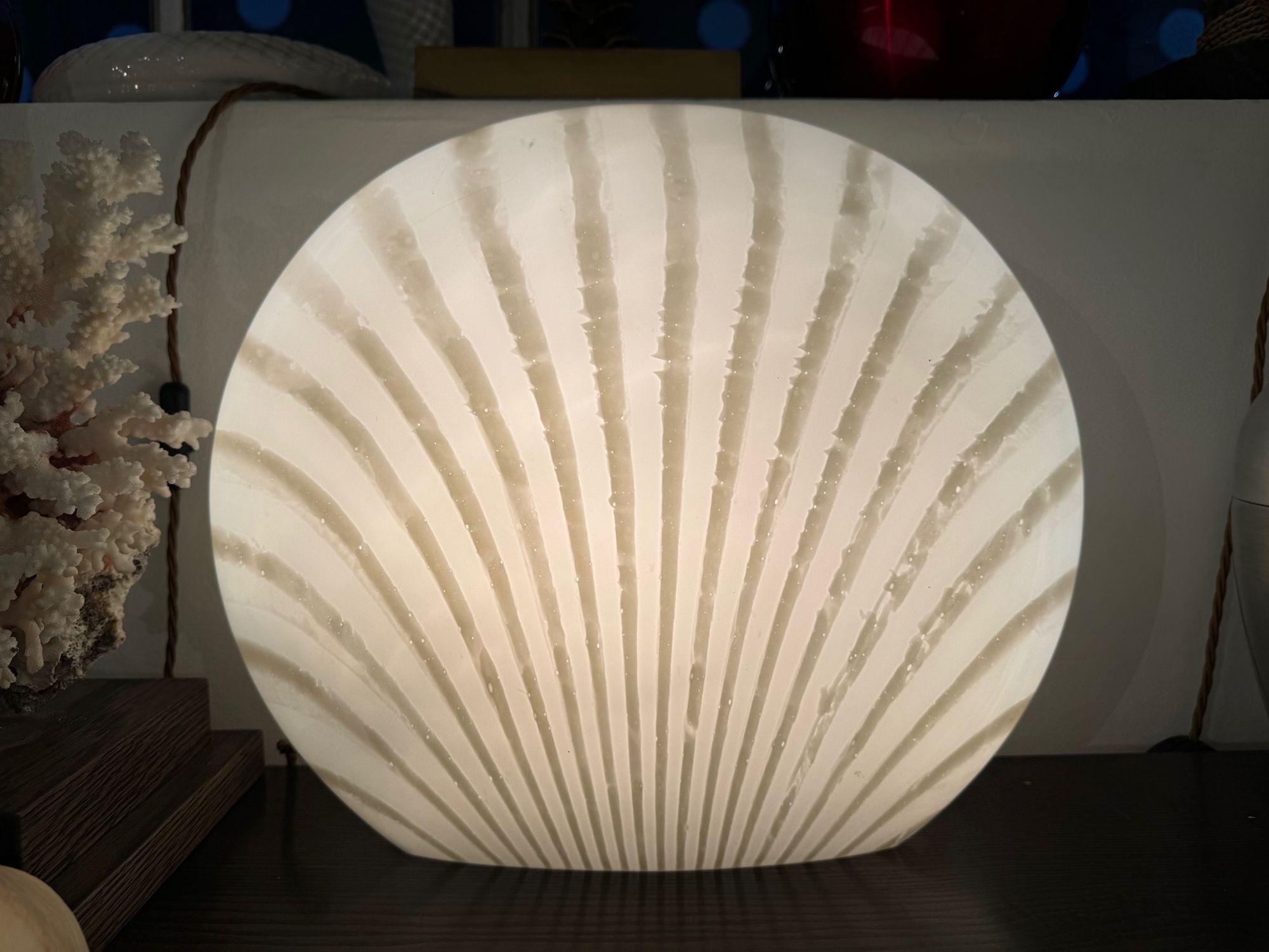 A Murano glass shell lamp by Peill and Putzler 6