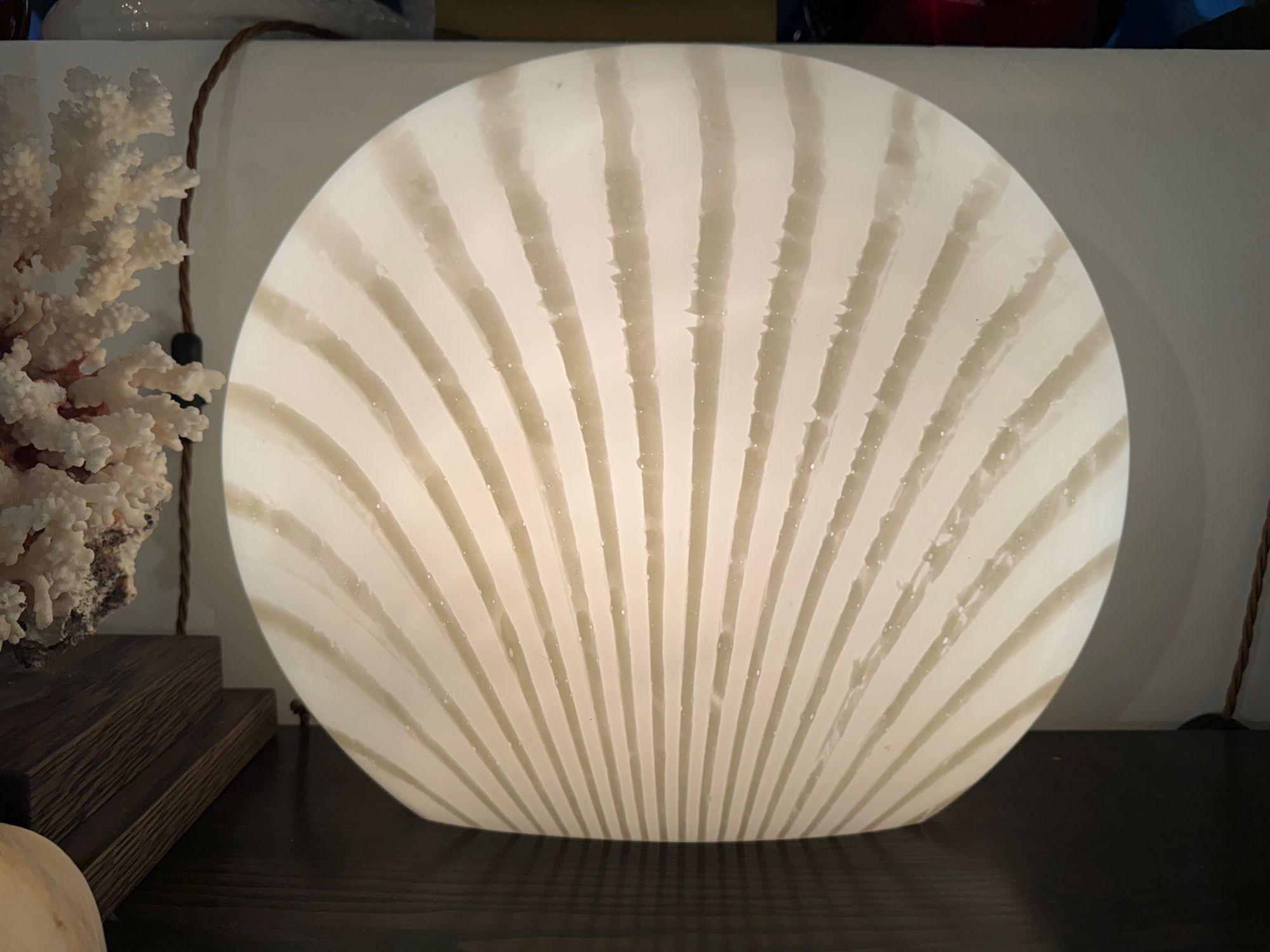 A Murano glass shell lamp by Peill and Putzler 9