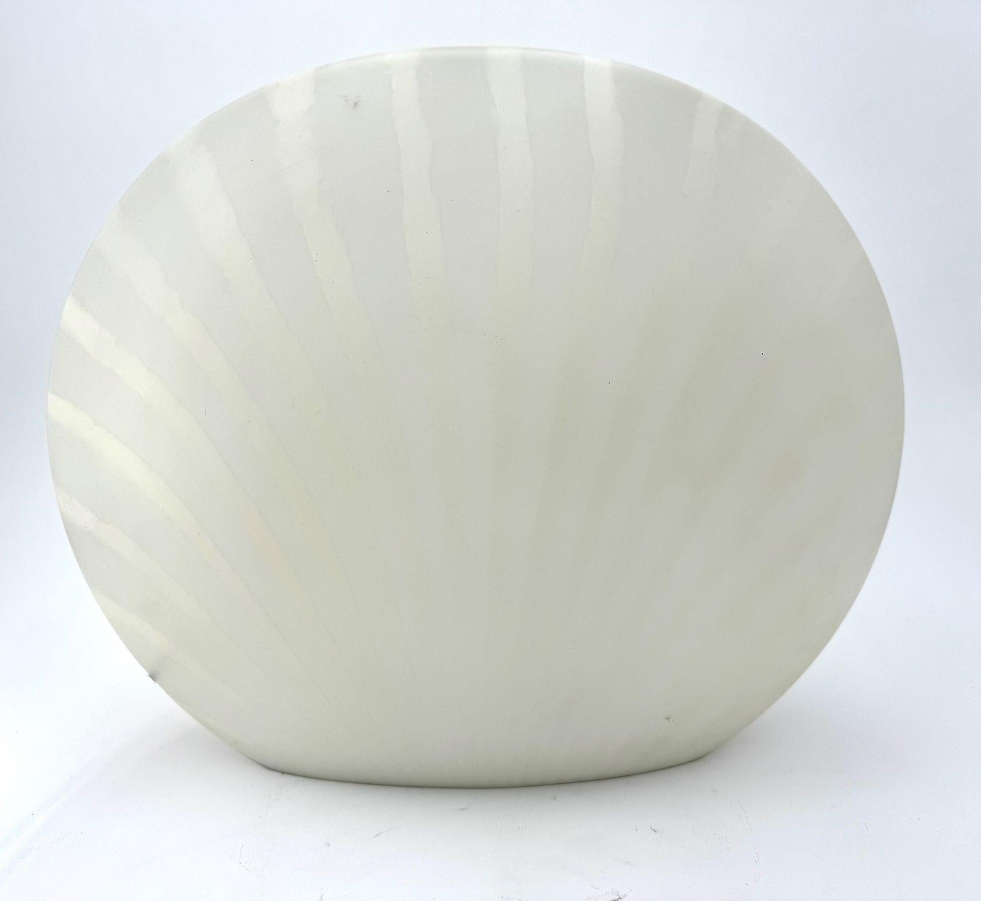 German A Murano glass shell lamp by Peill and Putzler