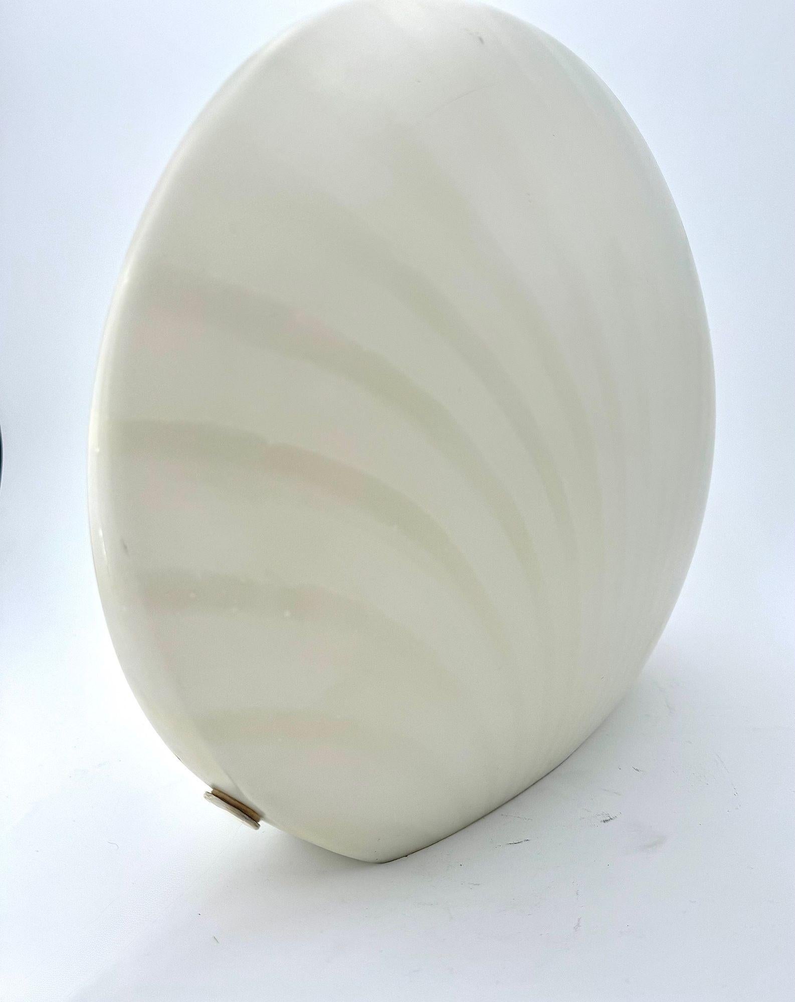 Late 20th Century A Murano glass shell lamp by Peill and Putzler