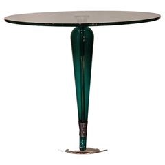 A Murano glass side table attributed to Seguso.