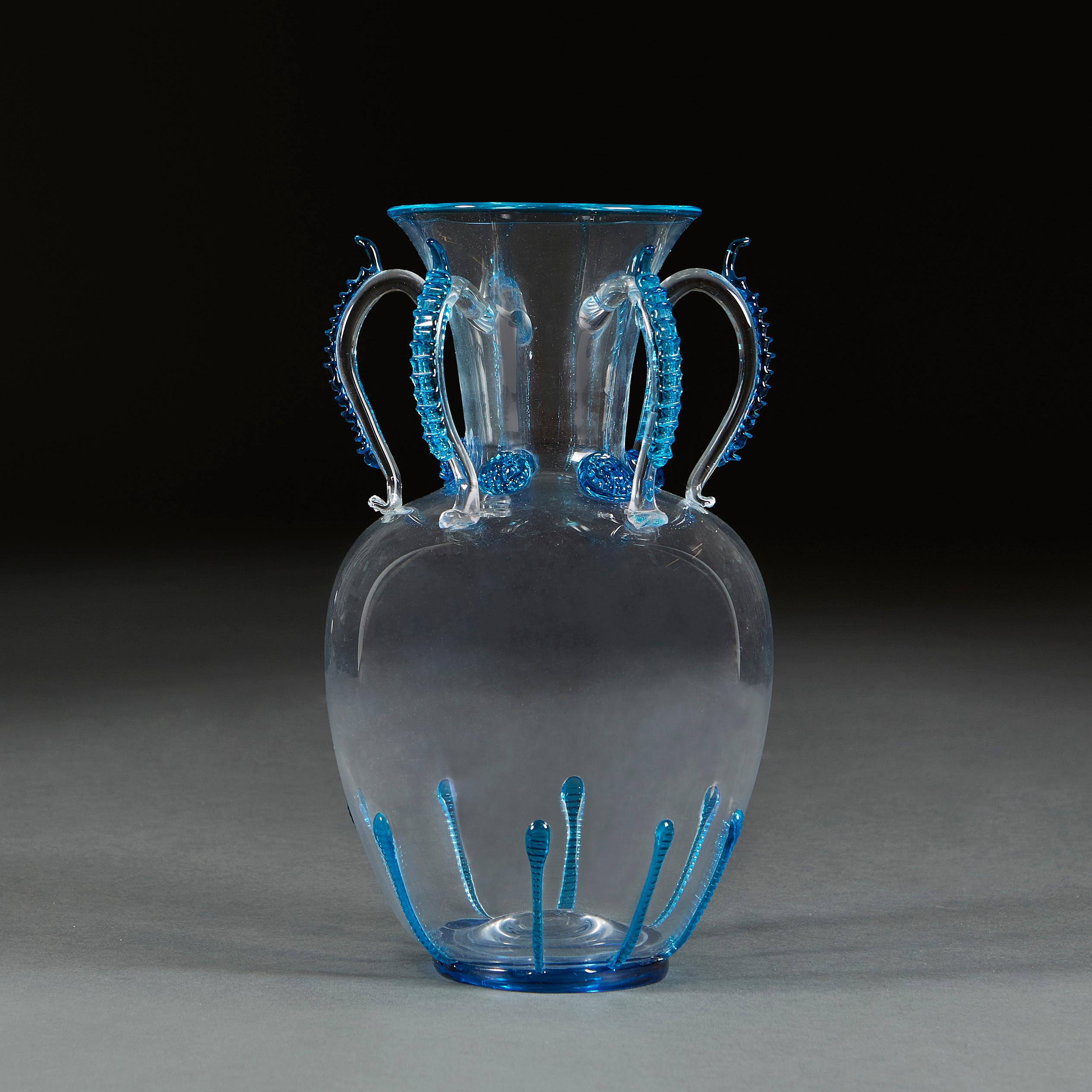 Mid-Century Modern Murano Glass Vase After Seguso