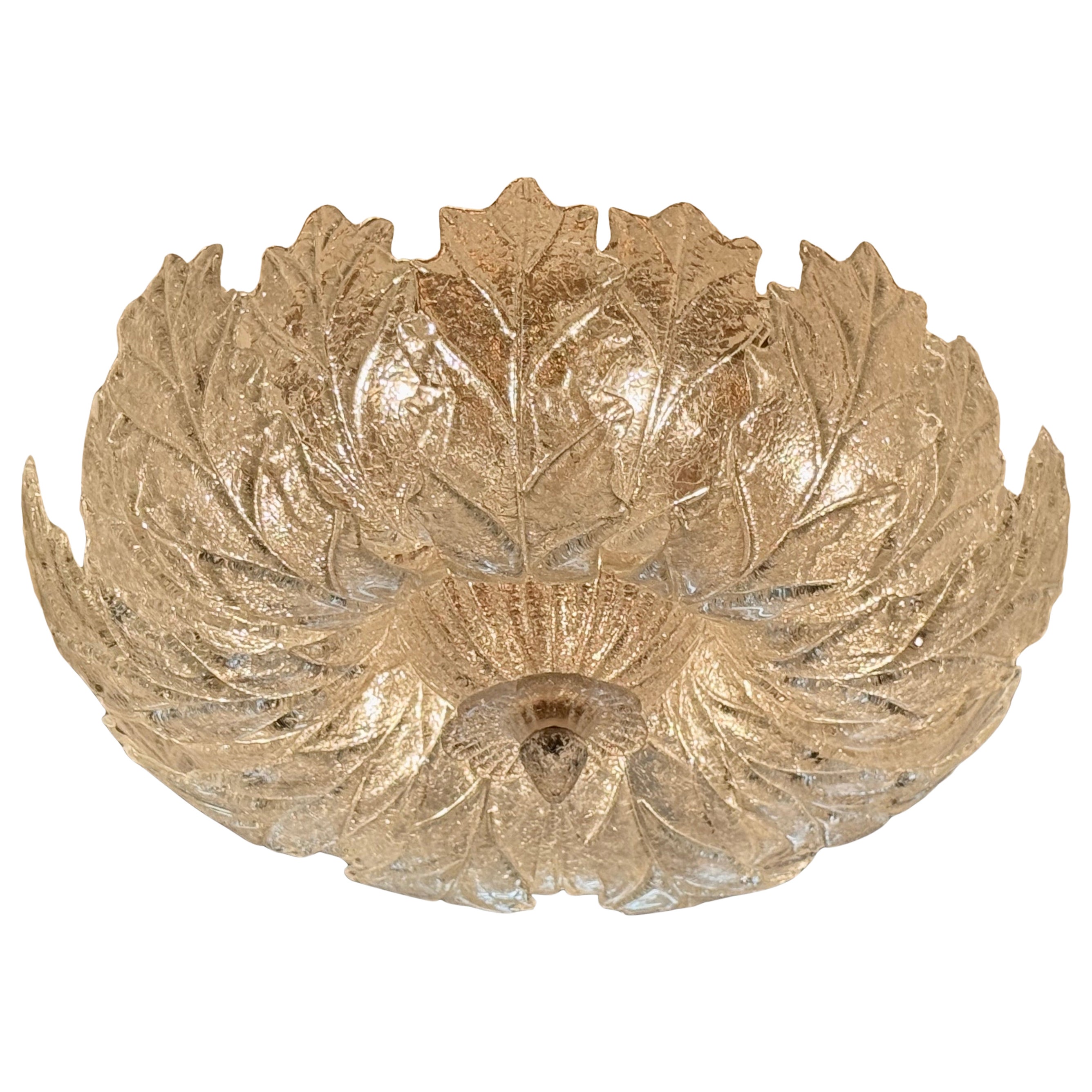 A Murano Graniglia Glass Flush Mount