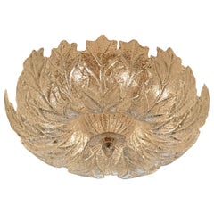 A Murano Graniglia Glas Flush Mount