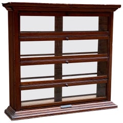 a. N. Russell and Sons Oak and Glass Display Cabinet