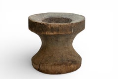 A Naga Wooden Mortar