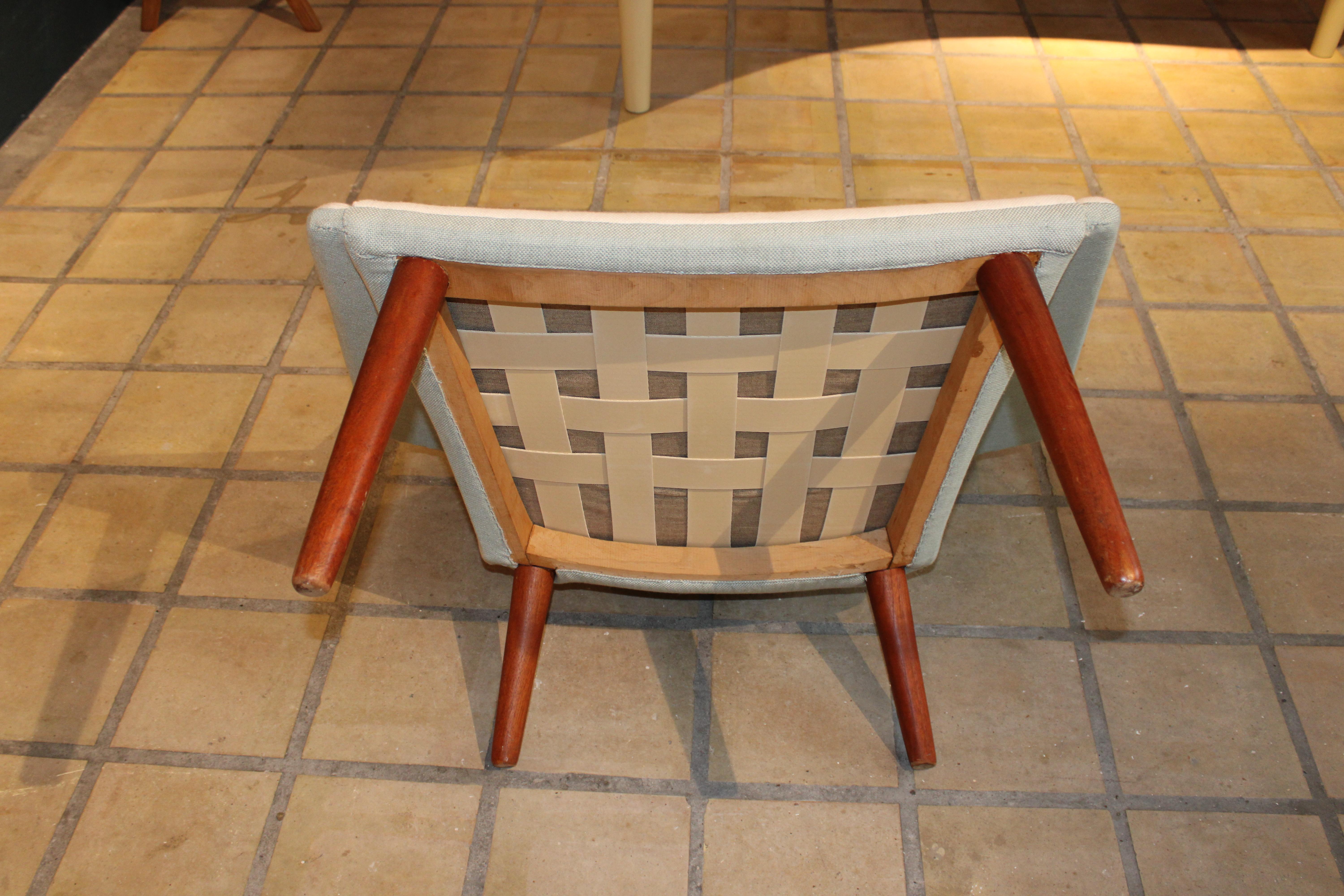 Ein Nanna & Joergen Ditzel 1955 vintage polyedrischer Sessel von Søren Willadsen im Angebot 9