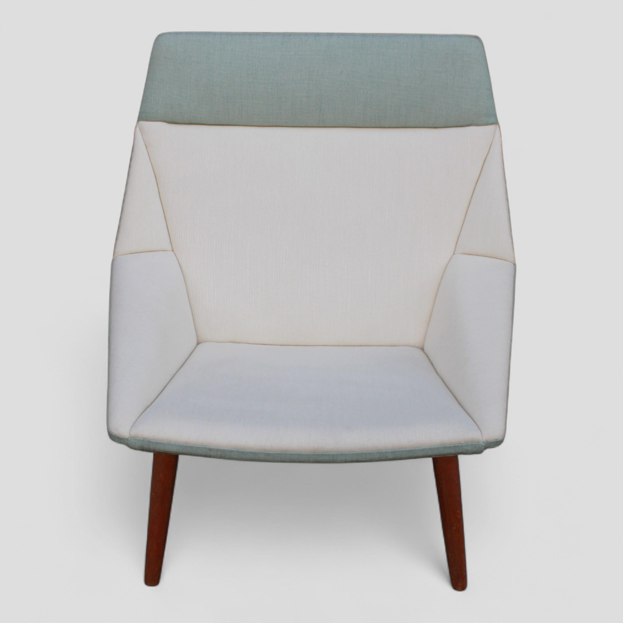 Ein Nanna & Joergen Ditzel 1955 vintage polyedrischer Sessel von Søren Willadsen (Holzarbeit) im Angebot