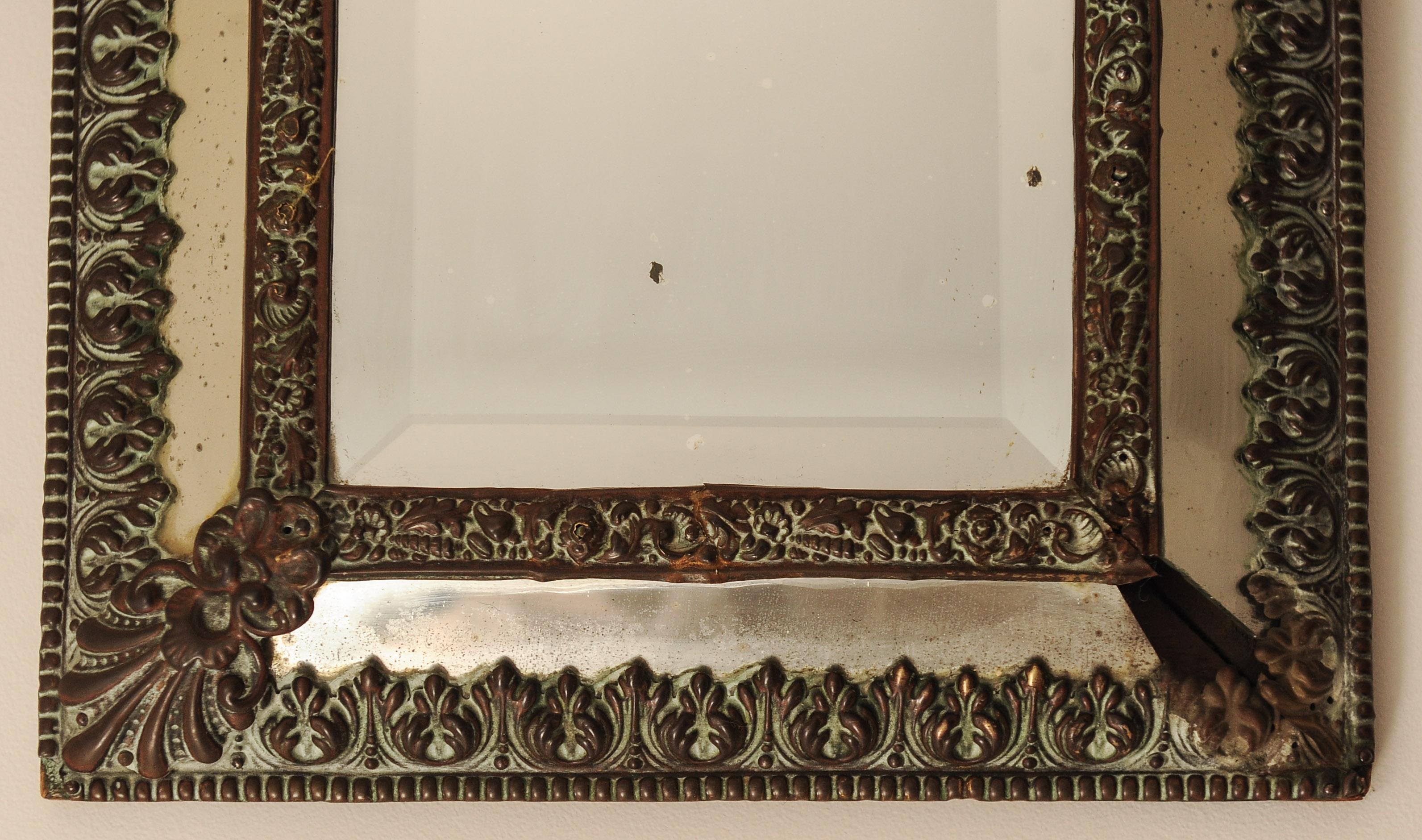 A Napoleon III Decorative Wall Mirror With Intricate Floral & Scroll Motifs For Sale 3