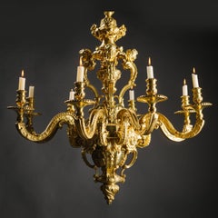 Napoleon III Eight-Light Chandelier After the Model by Boulle