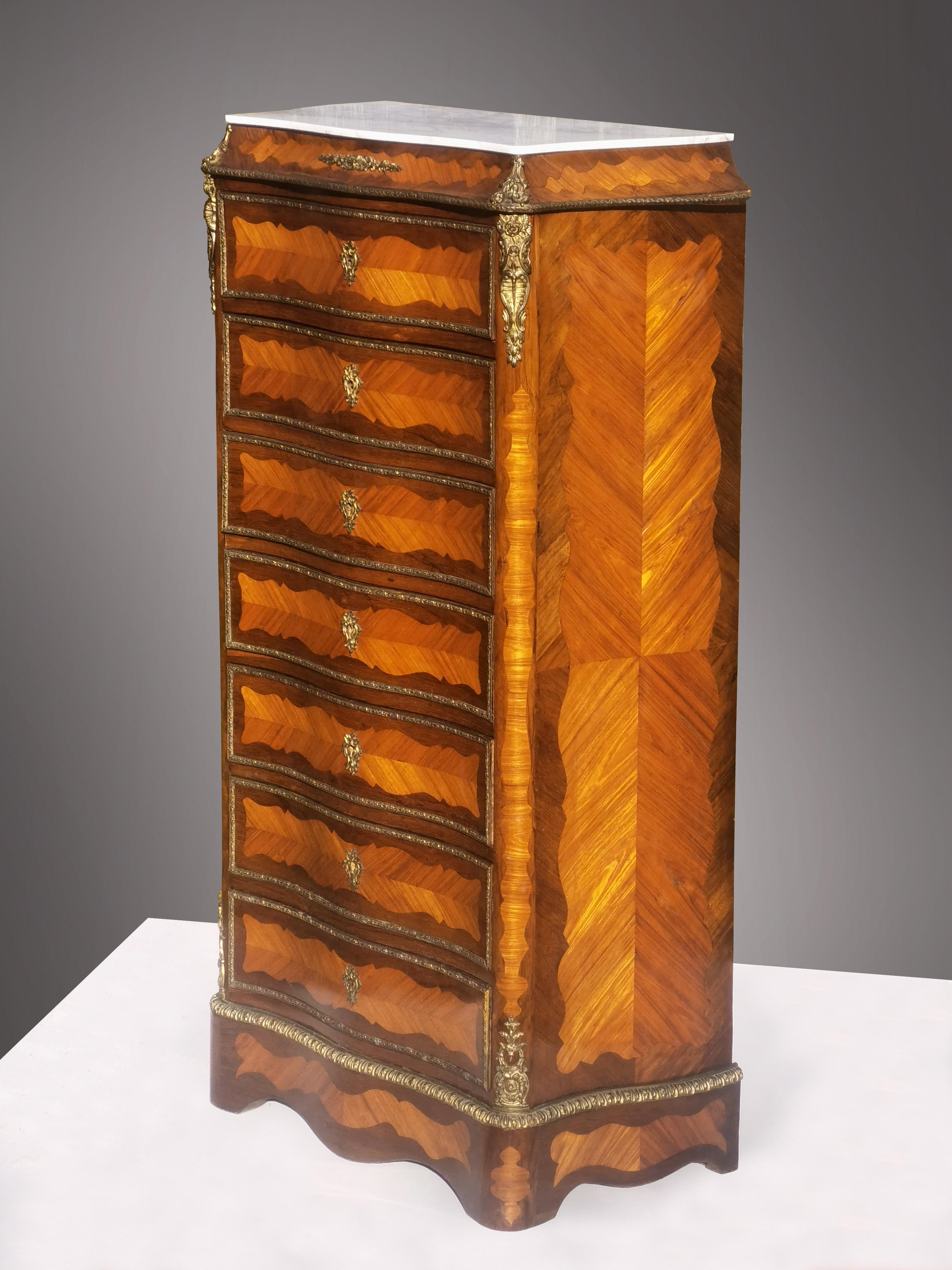 A NAPOLEON III EMPIRE SIDEBOARD CABINET CONSOLE im BOULLE-Stil Frankreich 1860 im Angebot 4