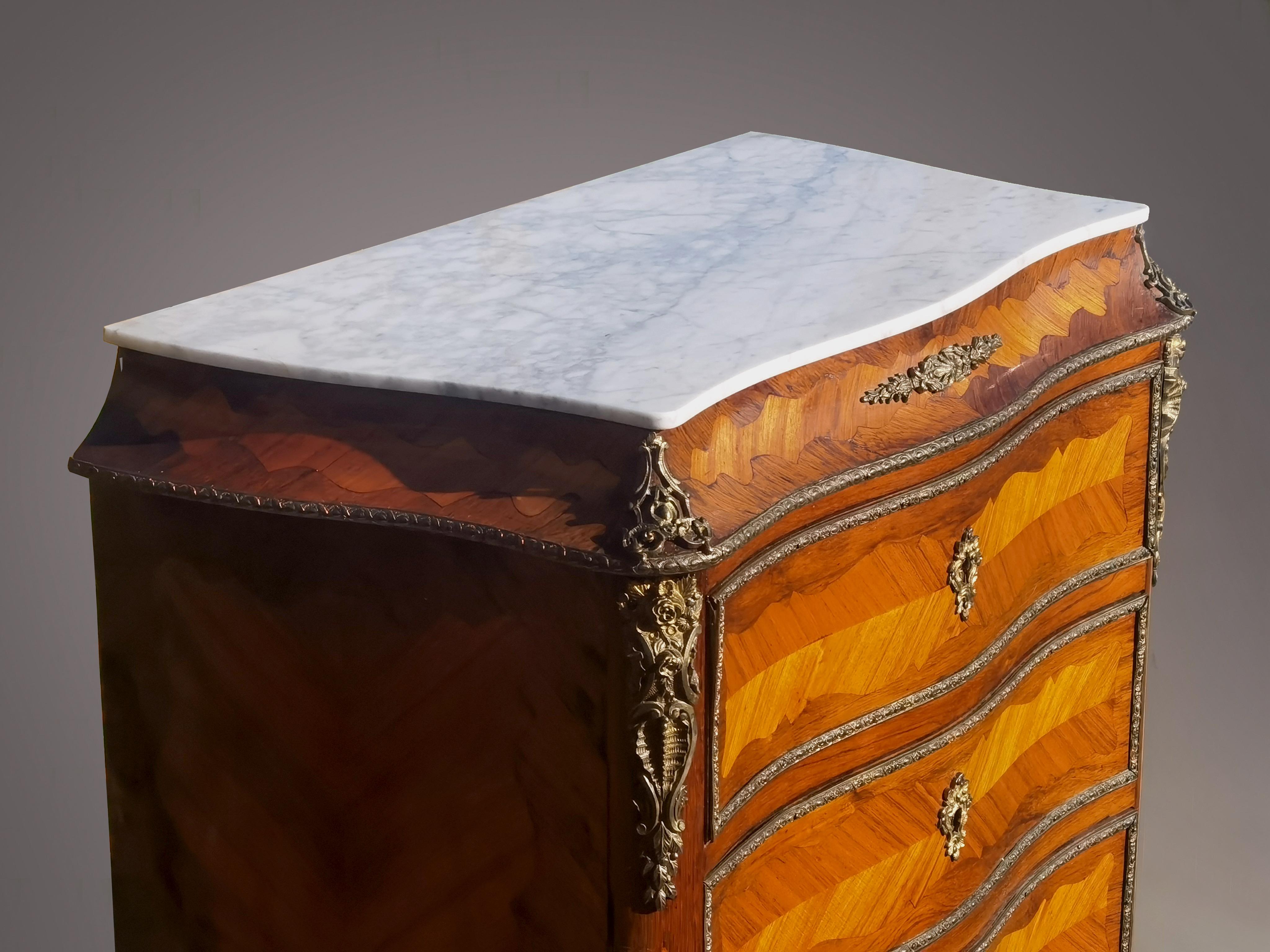 A NAPOLEON III EMPIRE SIDEBOARD CABINET CONSOLE im BOULLE-Stil Frankreich 1860 im Angebot 2