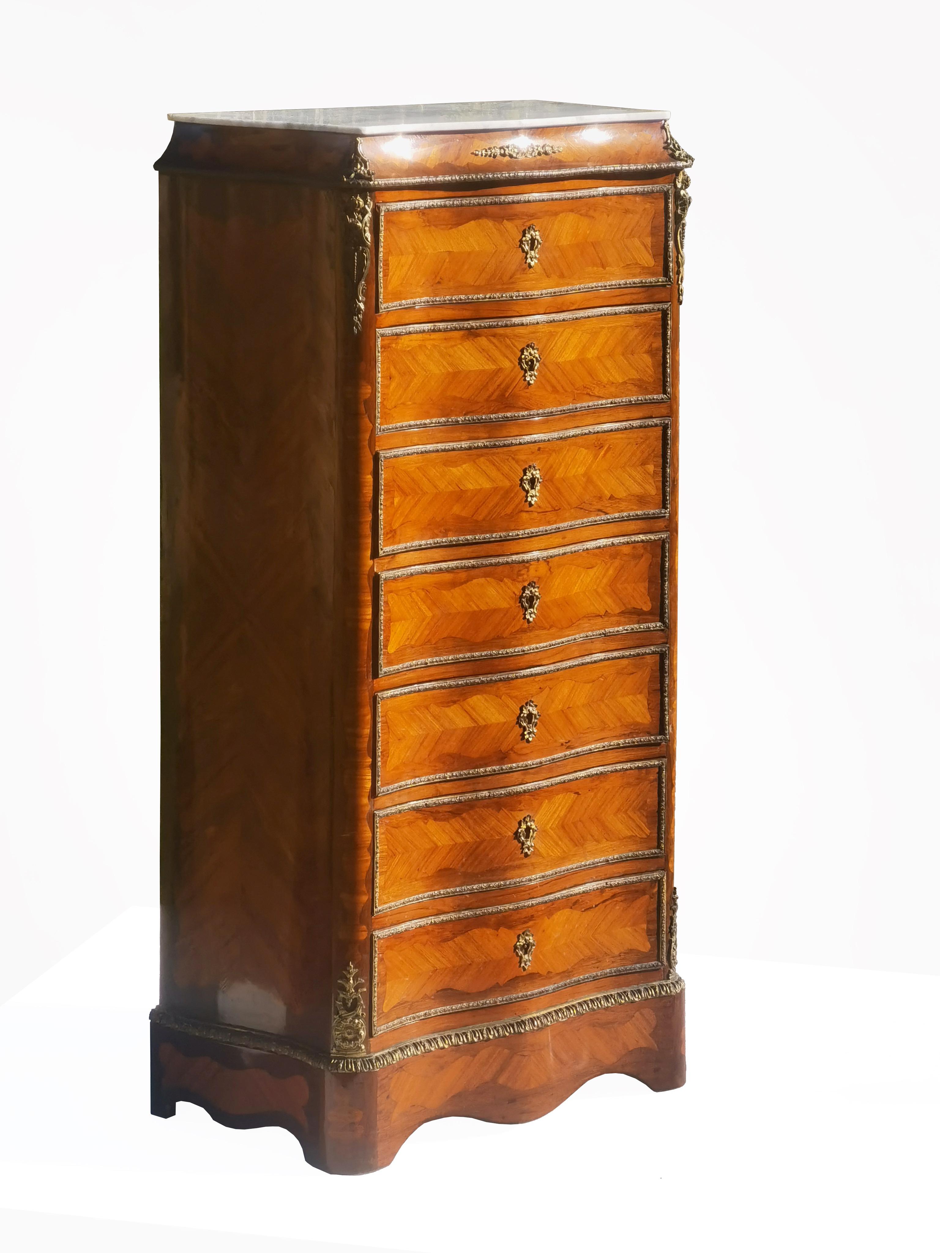 A NAPOLEON III EMPIRE SIDEBOARD CABINET CONSOLE im BOULLE-Stil Frankreich 1860 im Zustand „Gut“ im Angebot in PARIS, FR