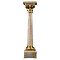 A Napoleon III Gilt-Bronze and Algerian Onyx Pedestal