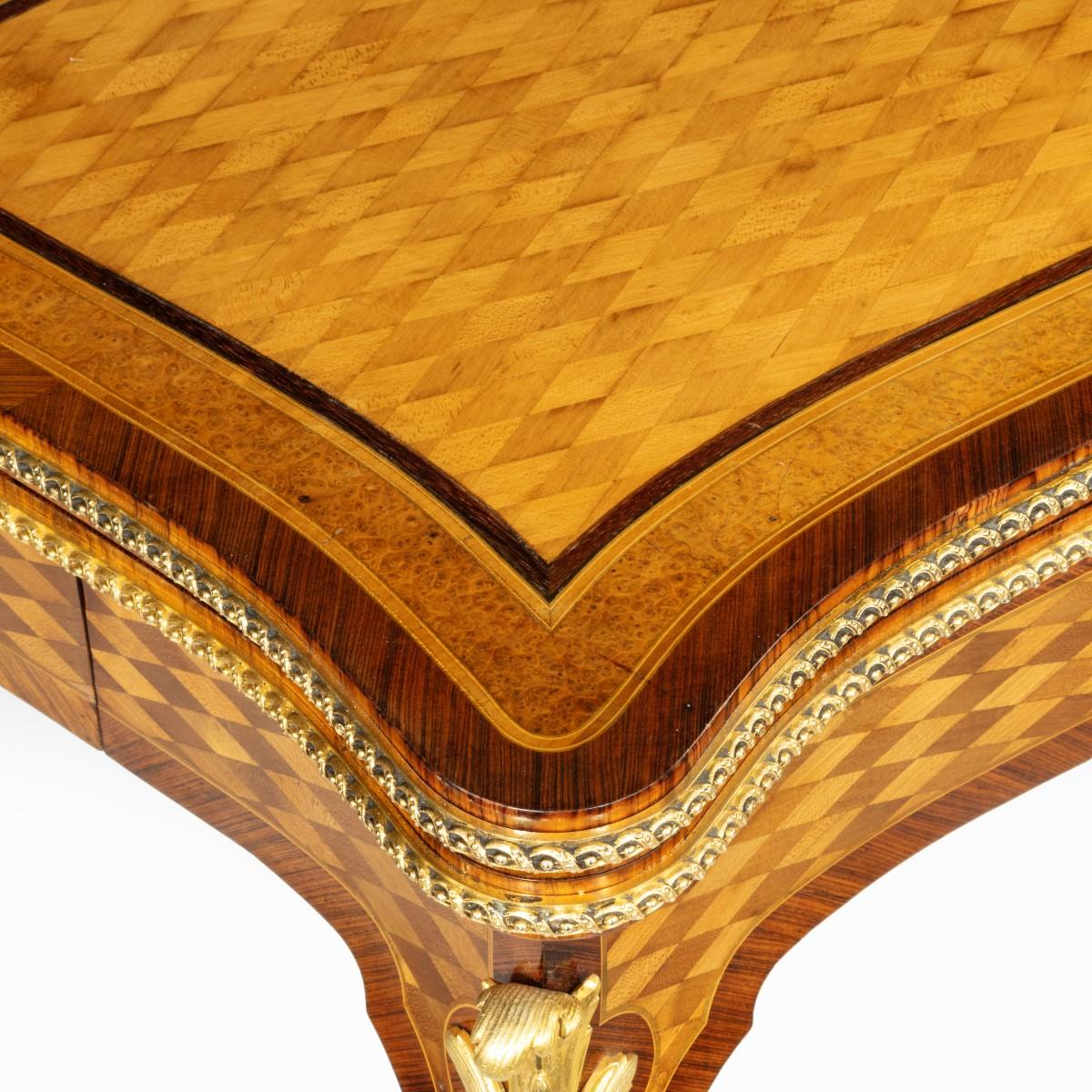 Napoleon III Parquetry Card Table by Sormani For Sale 5