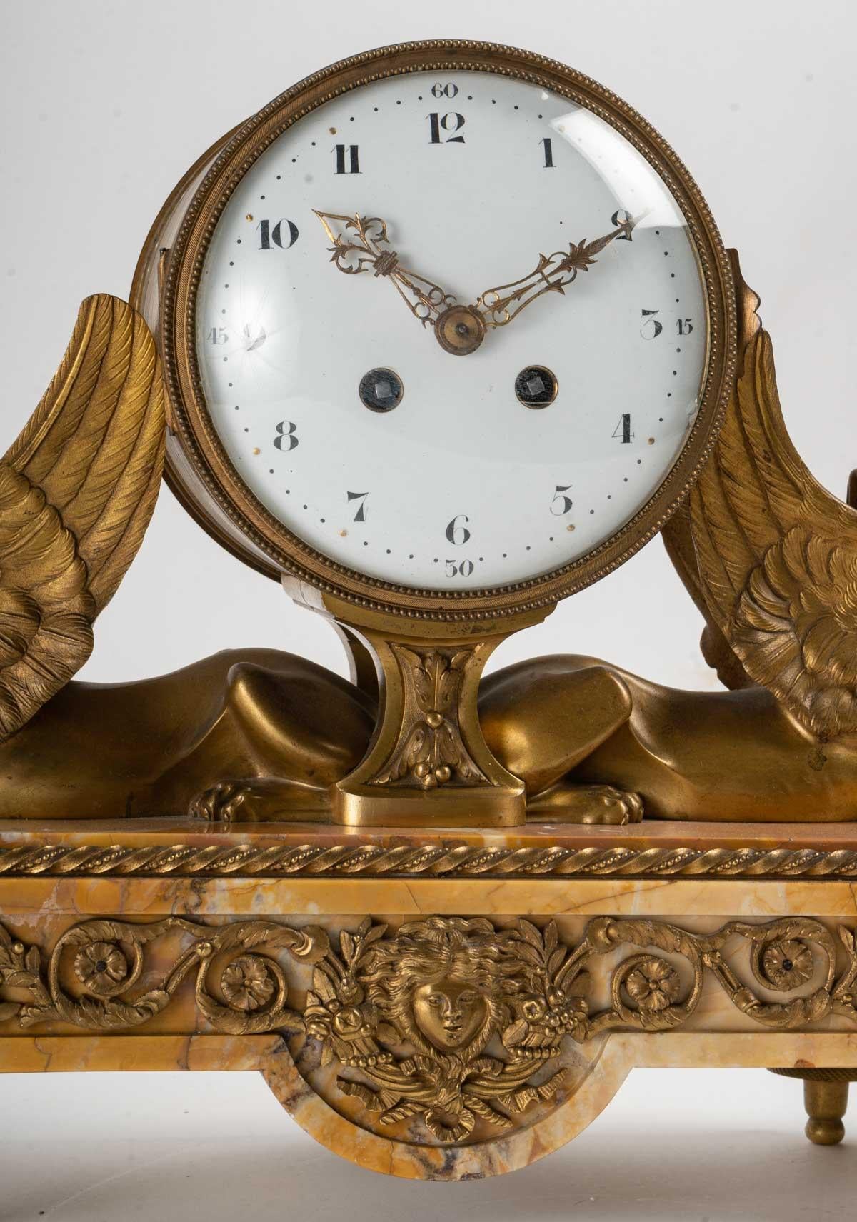 Gilt Napoleon III Period Clock