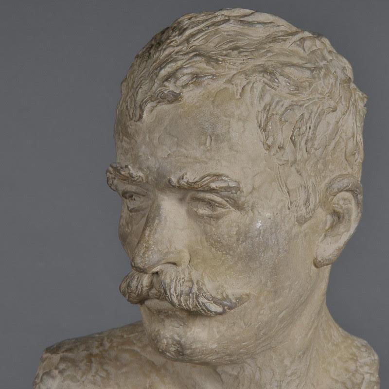 Buste d'homme en terre cuite de style Napoléon III, 20e siècle. Bon état - En vente à Saint-Ouen, FR