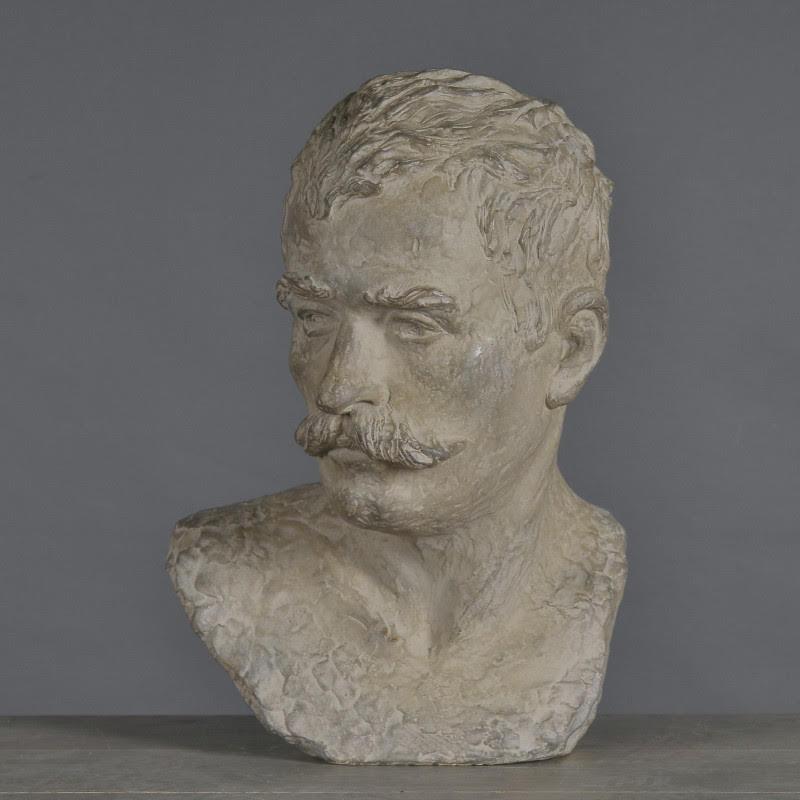 20ième siècle Buste d'homme en terre cuite de style Napoléon III, 20e siècle. en vente