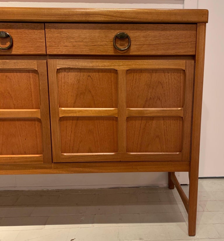 A Nathan Furniture Teak and Brass Sideboard, 1970s at 1stDibs nathan