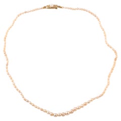 A Natural Pearl Necklace circa 1910 By BAUMONT e Co