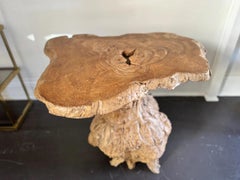 A.I.C. Burr Elm Centre Table naturaliste du début du 20e siècle