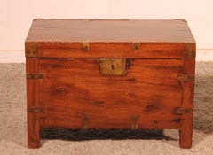 A Near A Pair Of 19th Century Campaign Or Marine Chests