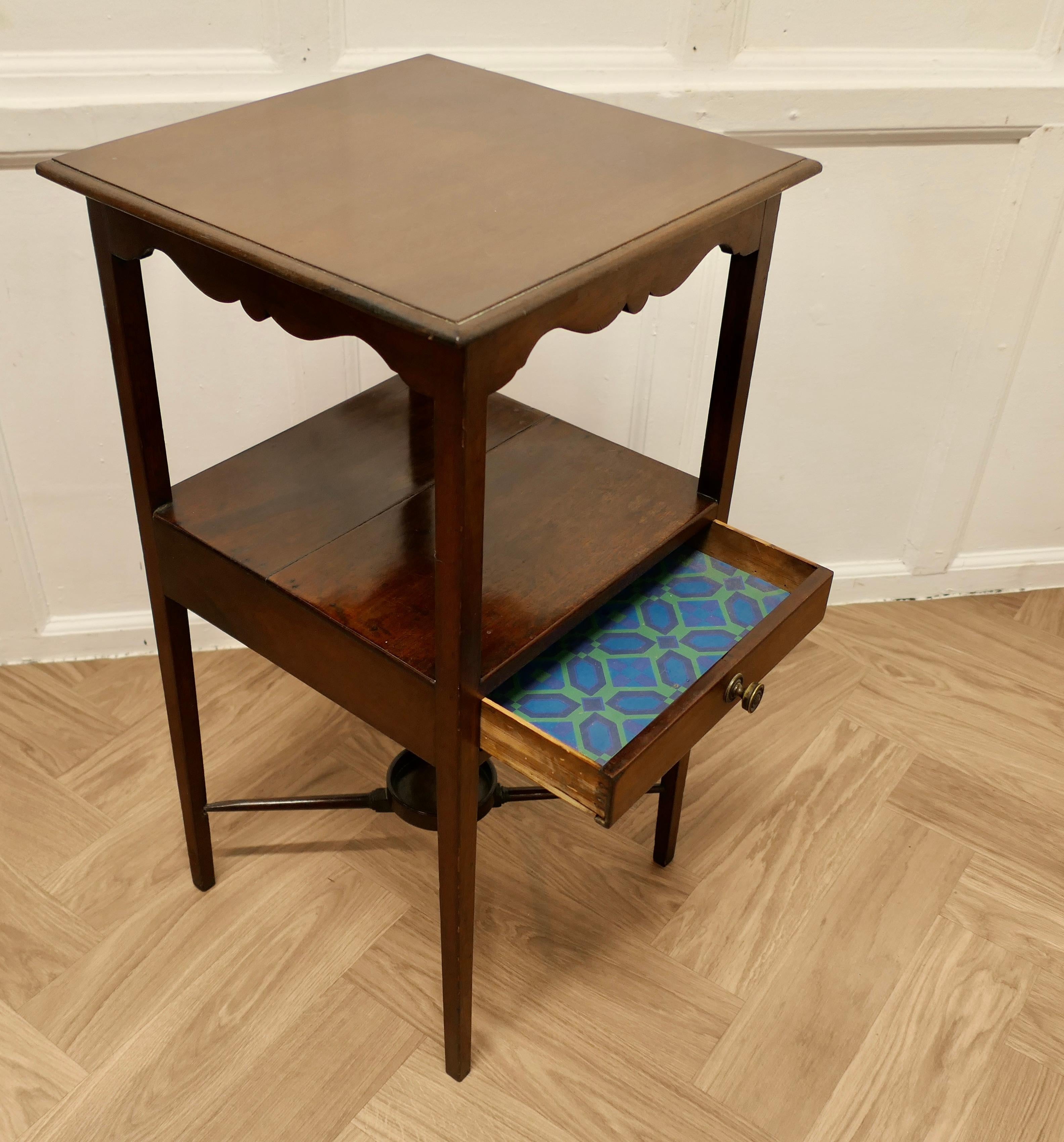 A Near Pair of Georgian Style, Side or Bedside Tables  These are 2 very similar 2