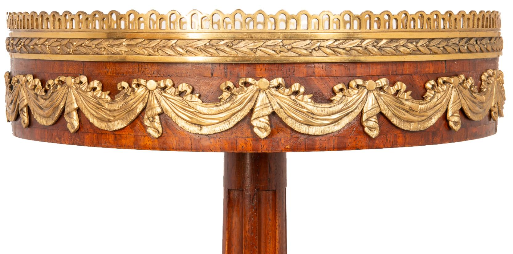 French Near Pair of Louis XVI Style Side Tables, circa 1900