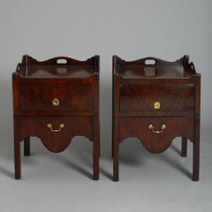 Near Pair of Mid-18th Century Chippendale Period Bedside Commodes