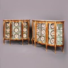 A Near Pair of Vitrine Cabinets, by François Linke, Paris