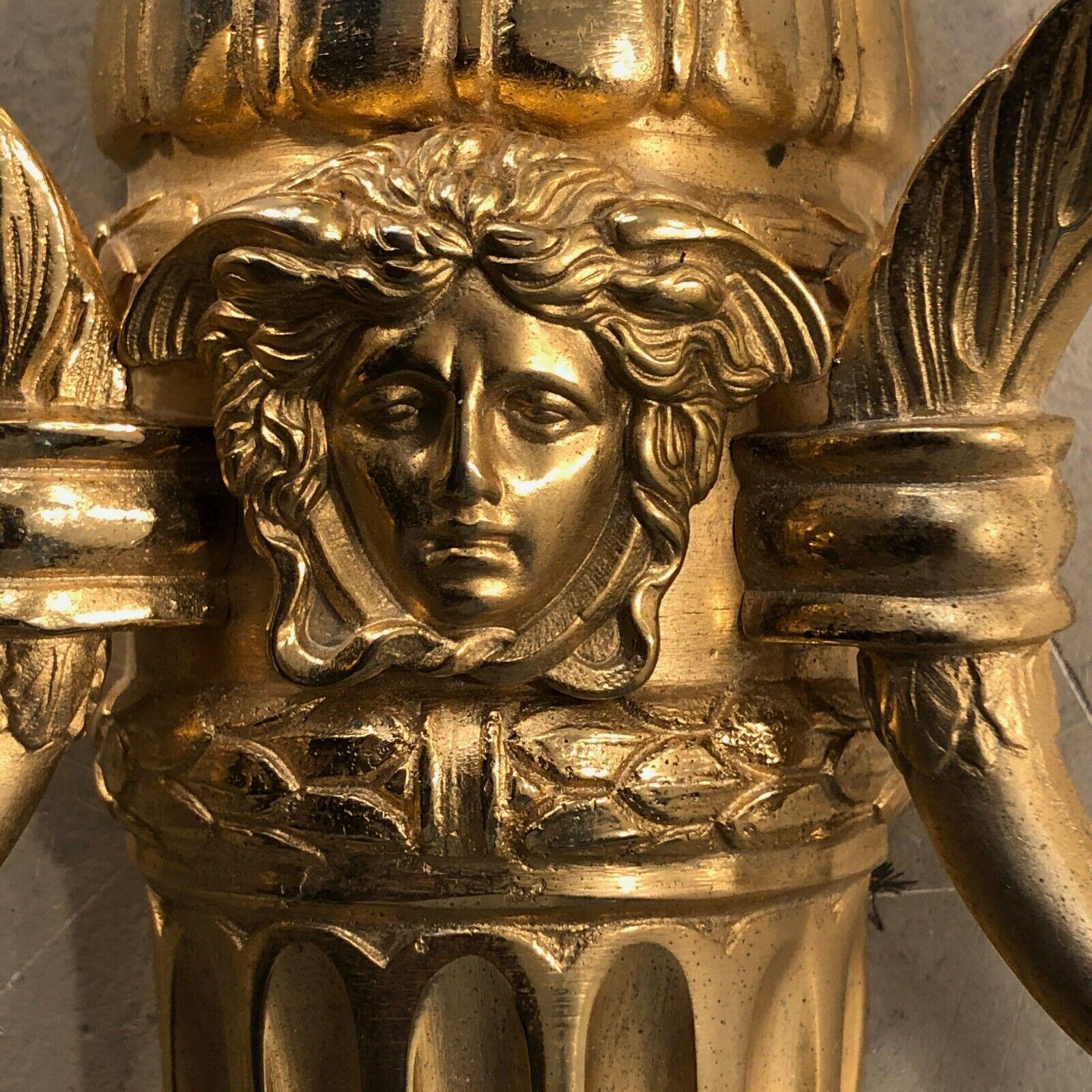 A NEO-CLASSICAL SHABBY-CHIC Bronze WALL APPLIQUE von GIANNI VERSACE, Italien 1990 (Neobarock) im Angebot