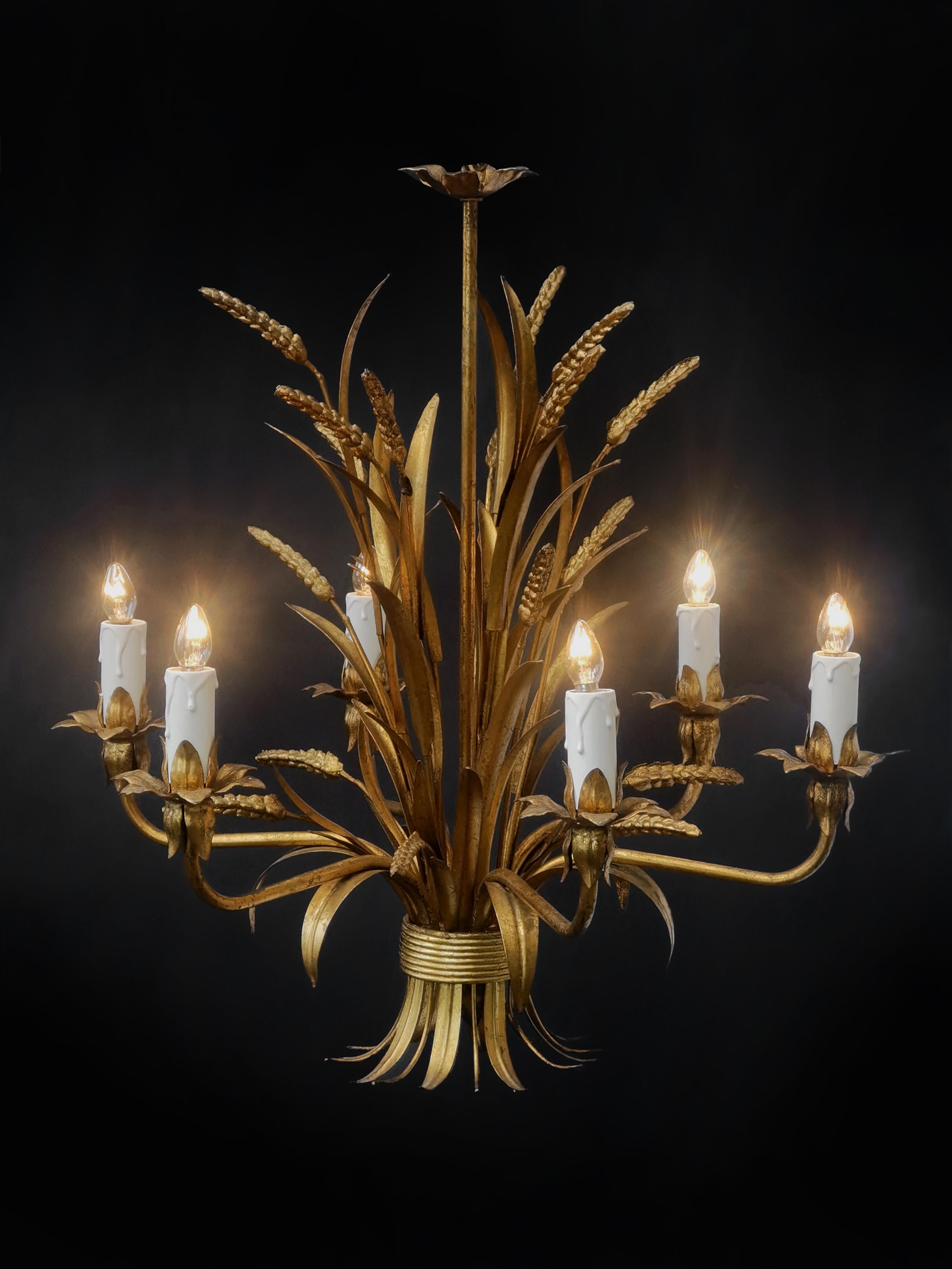 Français NEO-CLASSICAL ART-DECO CHANDELIER PENDANT LAMPES by MAISON BAGUES, France 1960 en vente