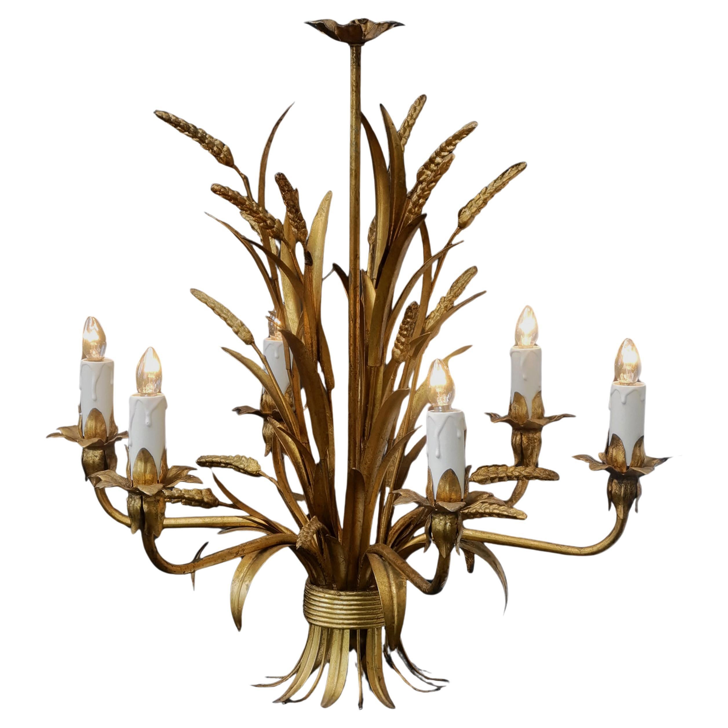 NEO-CLASSICAL ART-DECO CHANDELIER PENDANT LAMPES by MAISON BAGUES, France 1960 en vente