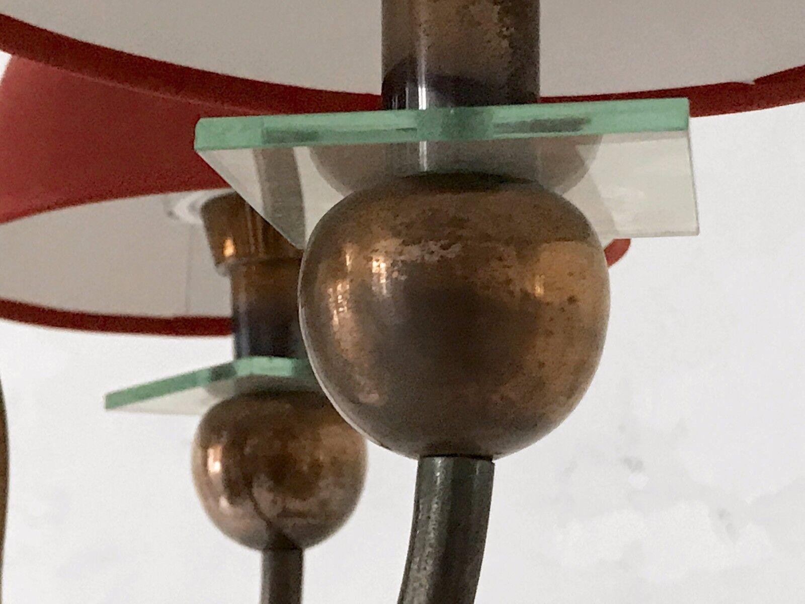 A NEO-CLASSICAL ART DECO MODERNIST Kupfer FLOOR LAMP von PETITOT, Frankreich 1930 im Angebot 2