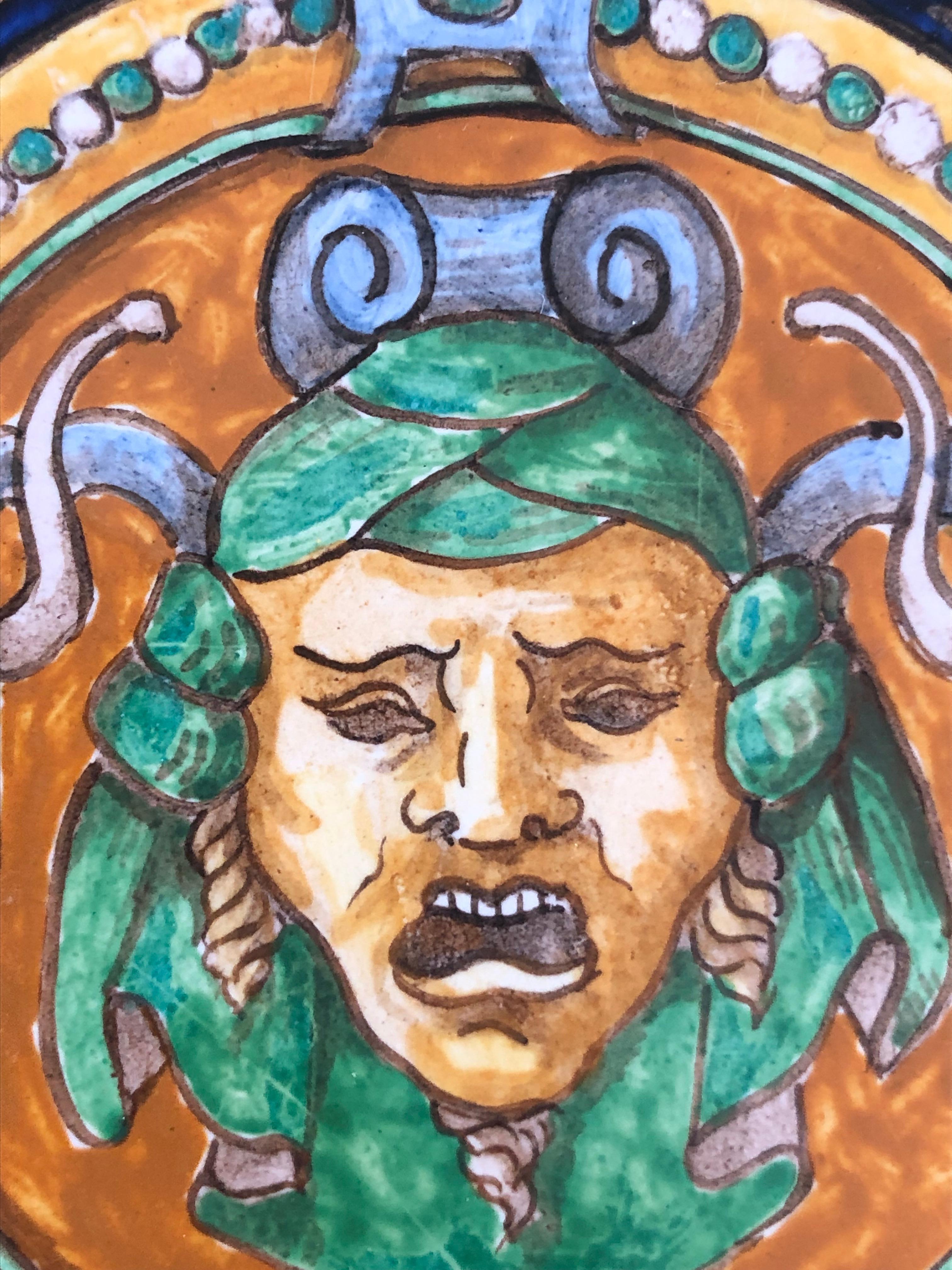 PIATTO DI CERAMICA NEOCLASSICA ART NOUVEAU DI EMILE BALON BLOIS SCHOOL Francia 1900 in vendita 5
