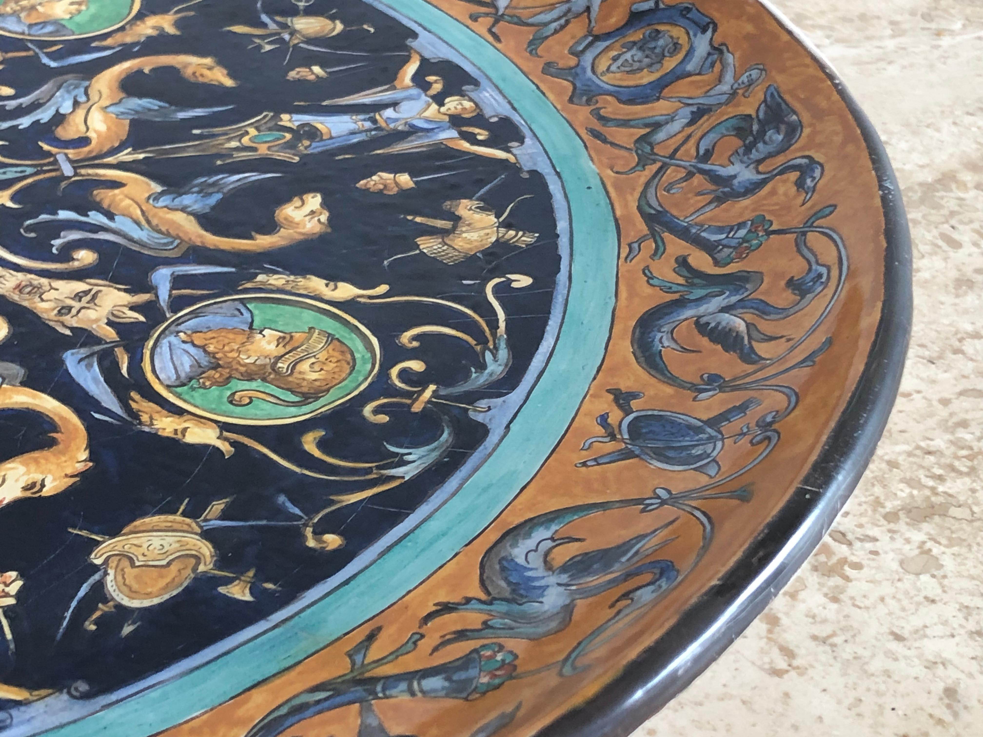 PIATTO DI CERAMICA NEOCLASSICA ART NOUVEAU DI EMILE BALON BLOIS SCHOOL Francia 1900 in vendita 12
