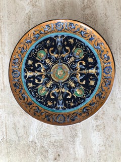 A NEOCLASSICAL ART NOUVEAU Keramikteller von EMILE BALON BLOIS SCHOOL, Frankreich 1900