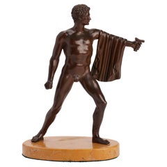 Un bronze néoclassique Grand Tour représentant un guerrier, Rome 1840.