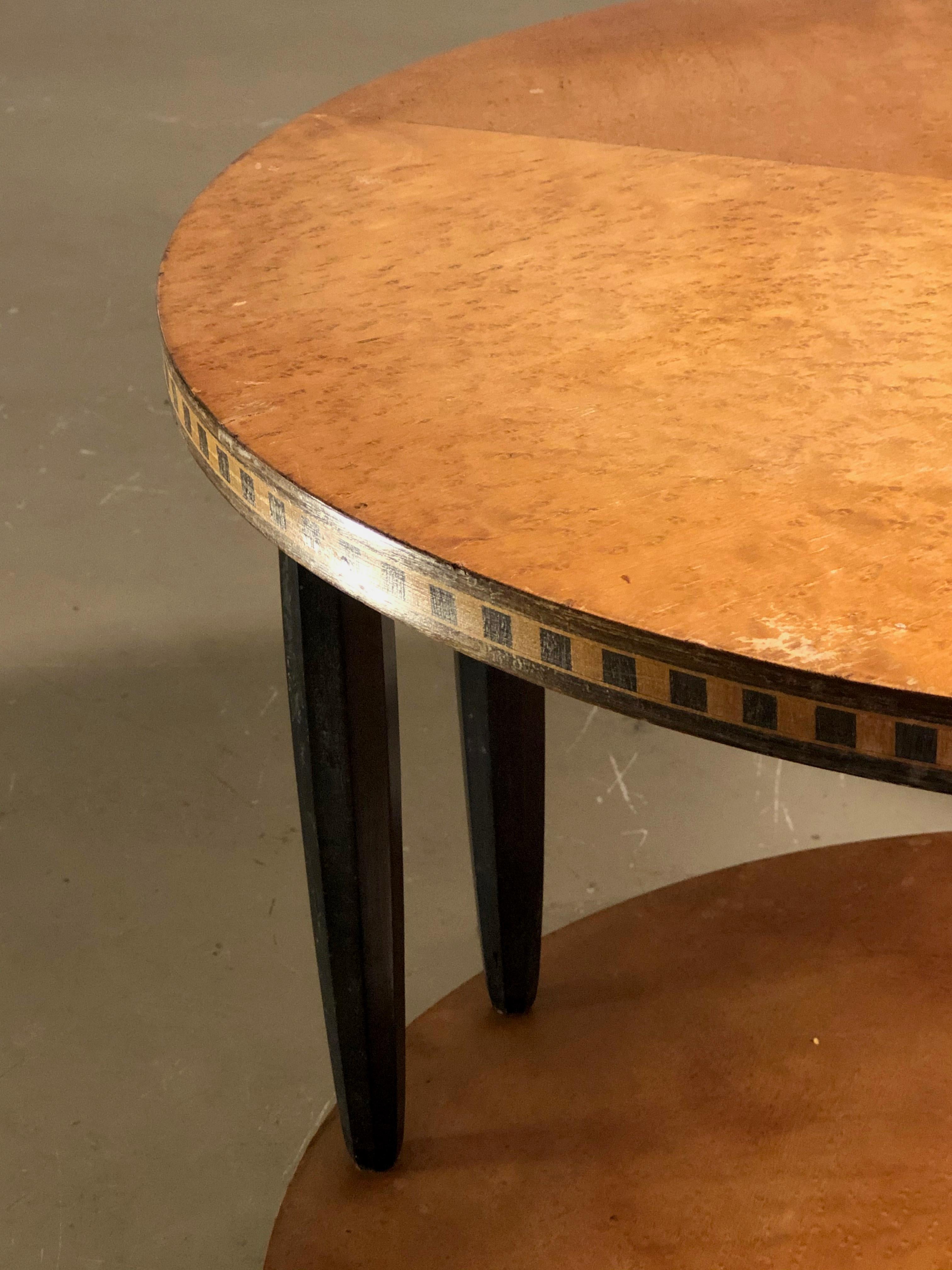 A NEOCLASSICAL ART-DECO GUERIDON in the spirit of E.J. RUHLMANN, France 1930 For Sale 9