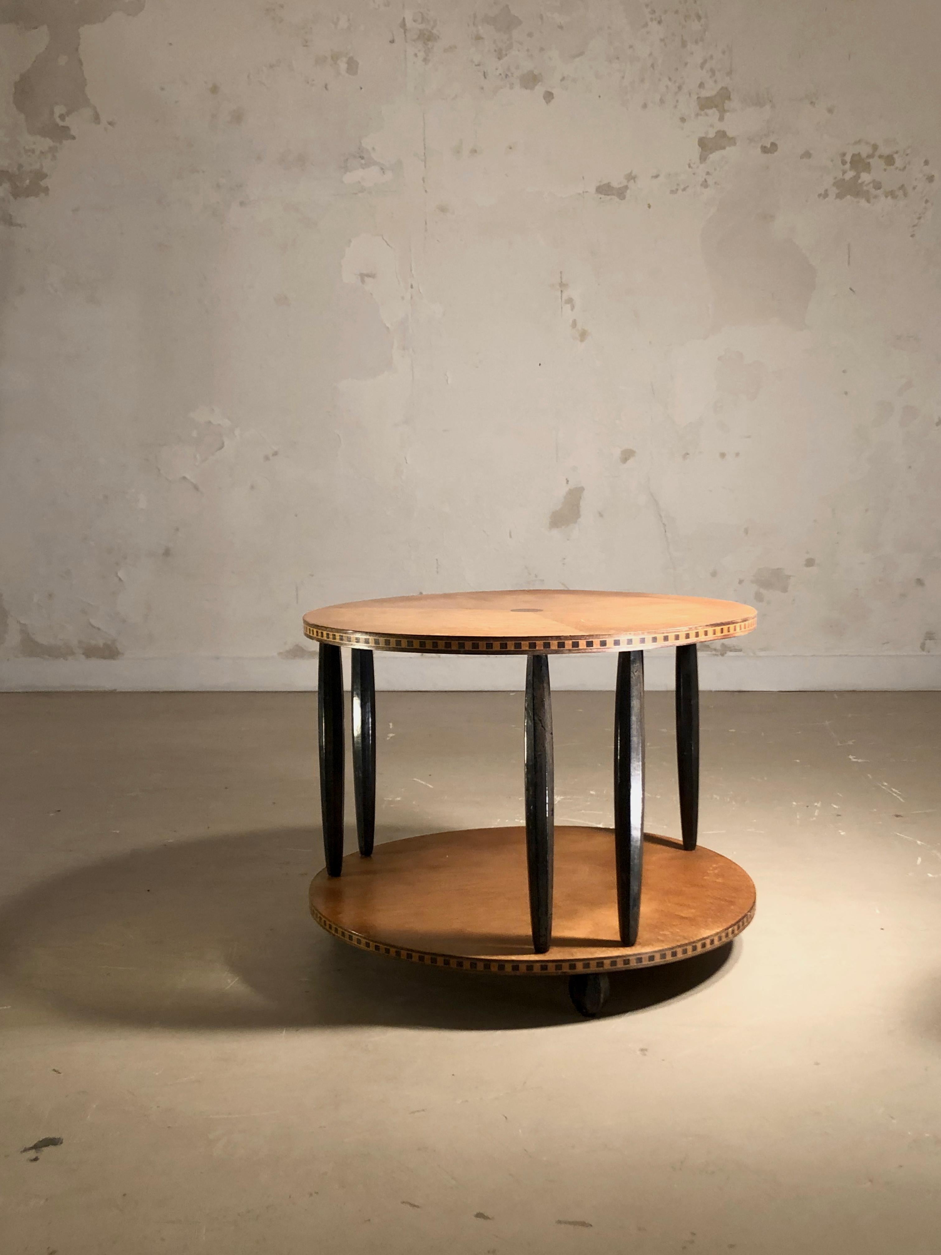 A NEOCLASSICAL ART-DECO GUERIDON in the spirit of E.J. RUHLMANN, France 1930 For Sale 11