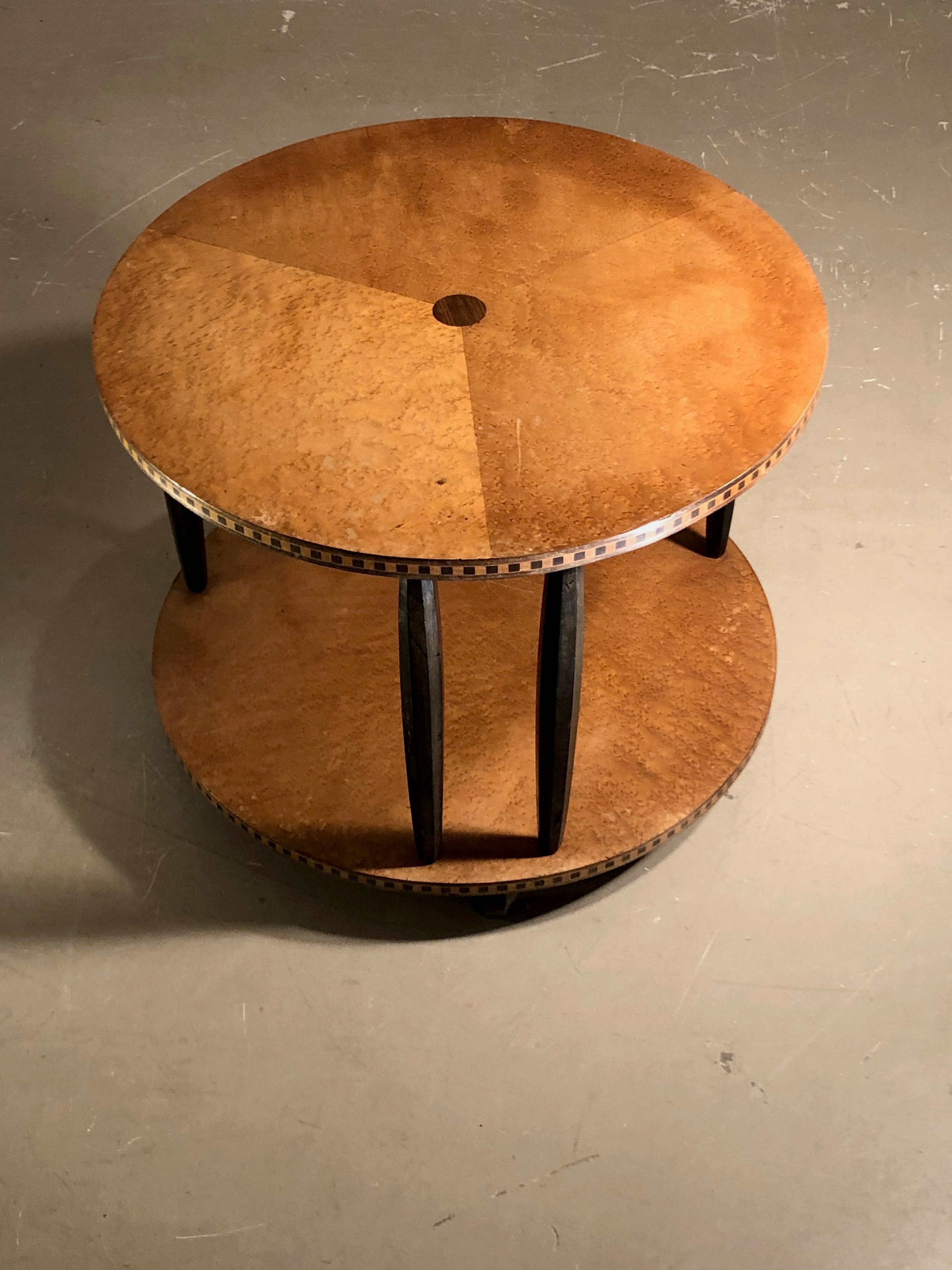 Art Deco A NEOCLASSICAL ART-DECO GUERIDON in the spirit of E.J. RUHLMANN, France 1930 For Sale