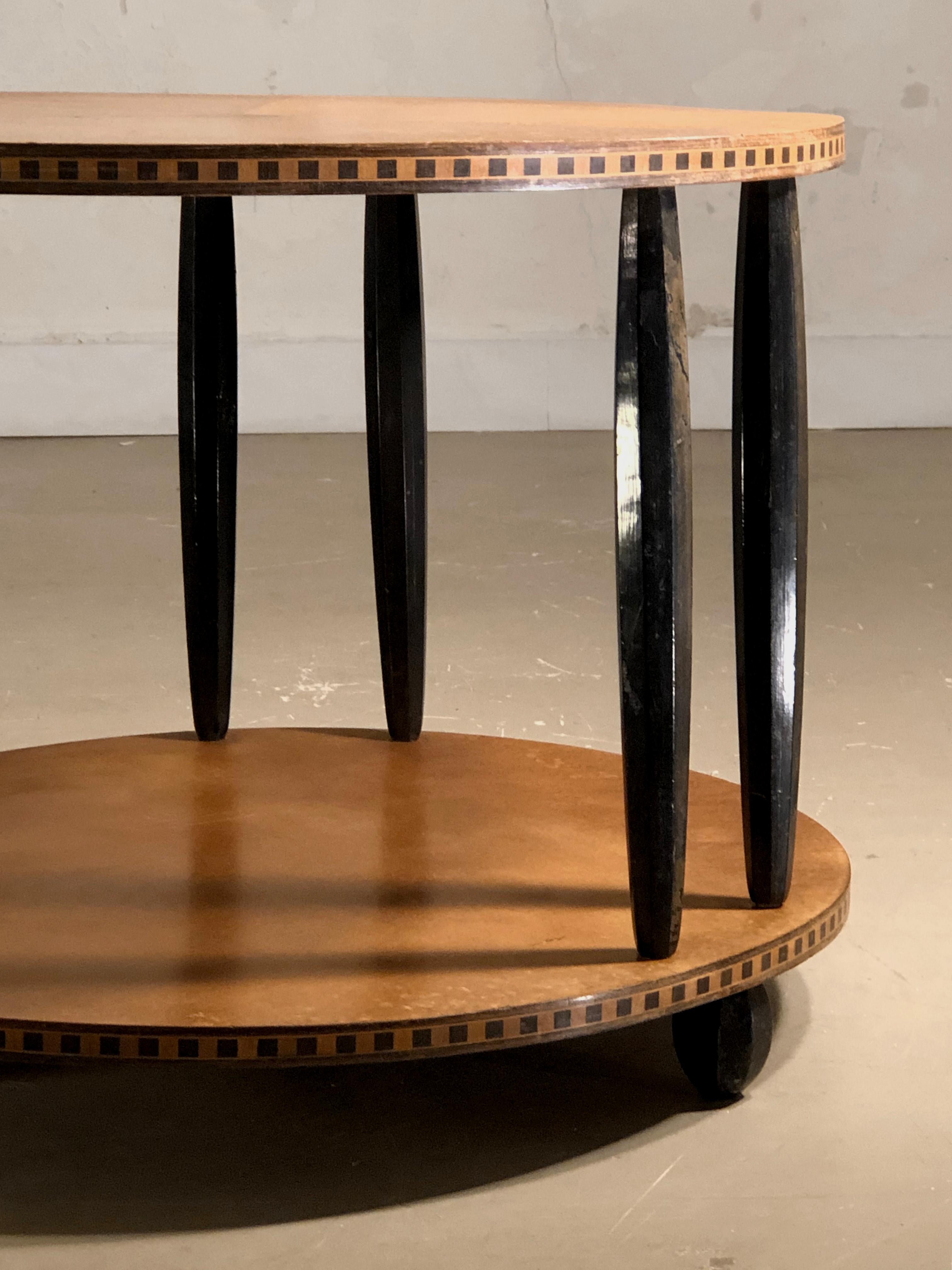 Mid-20th Century A NEOCLASSICAL ART-DECO GUERIDON in the spirit of E.J. RUHLMANN, France 1930 For Sale